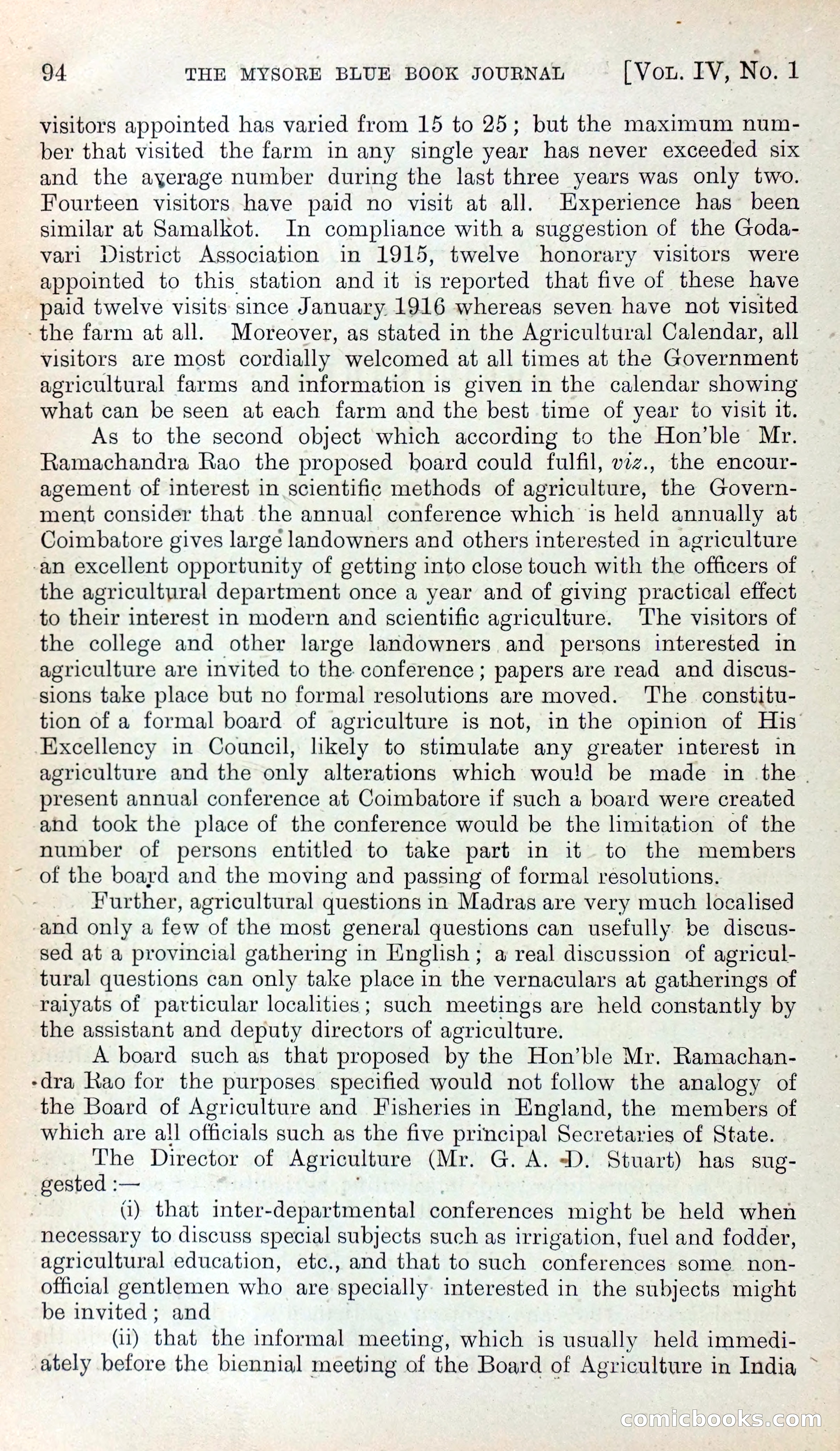 Mysore Blue Book Journal, Vol. IV — page 103 of 395