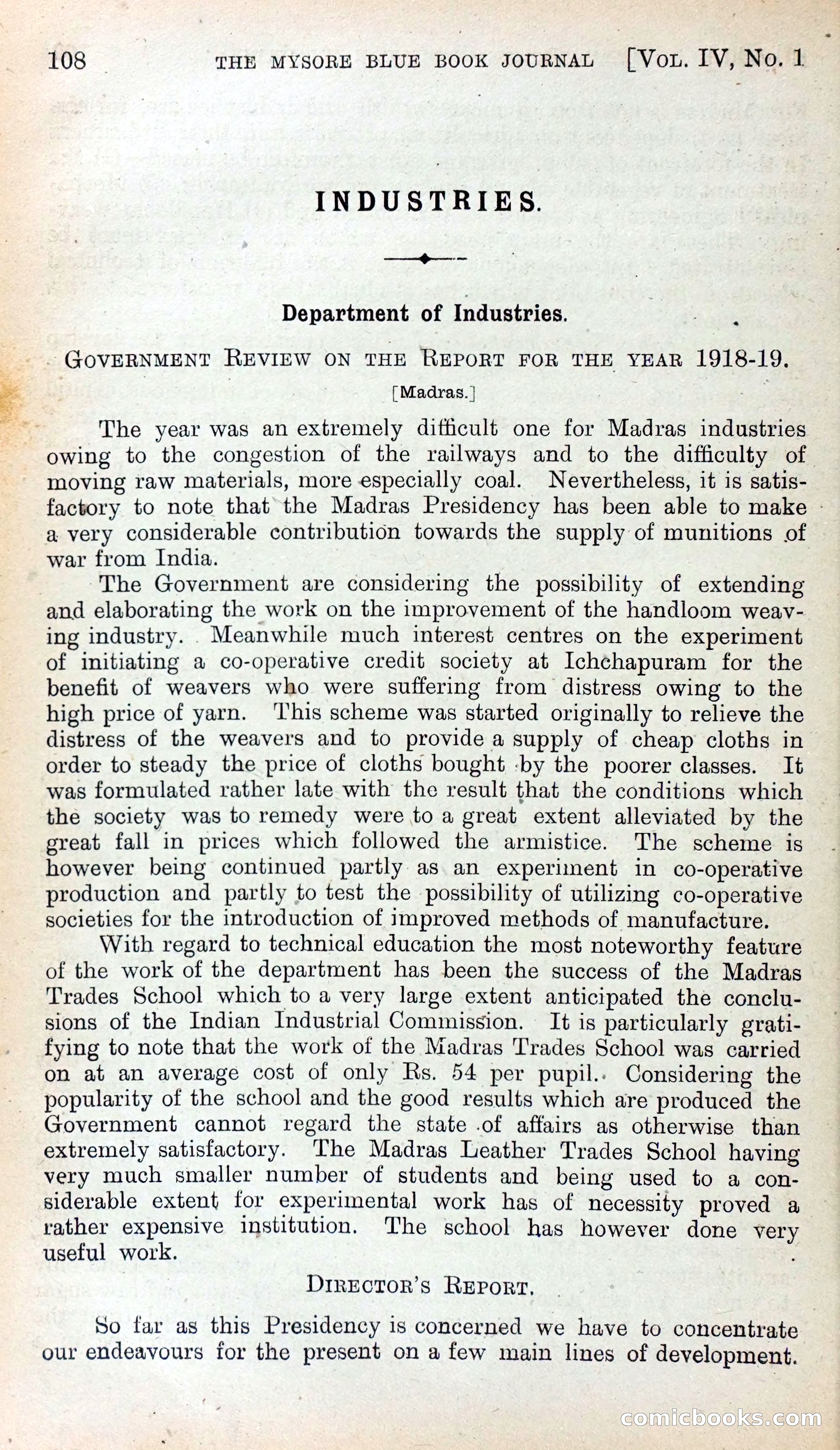 Mysore Blue Book Journal, Vol. IV — page 117 of 395