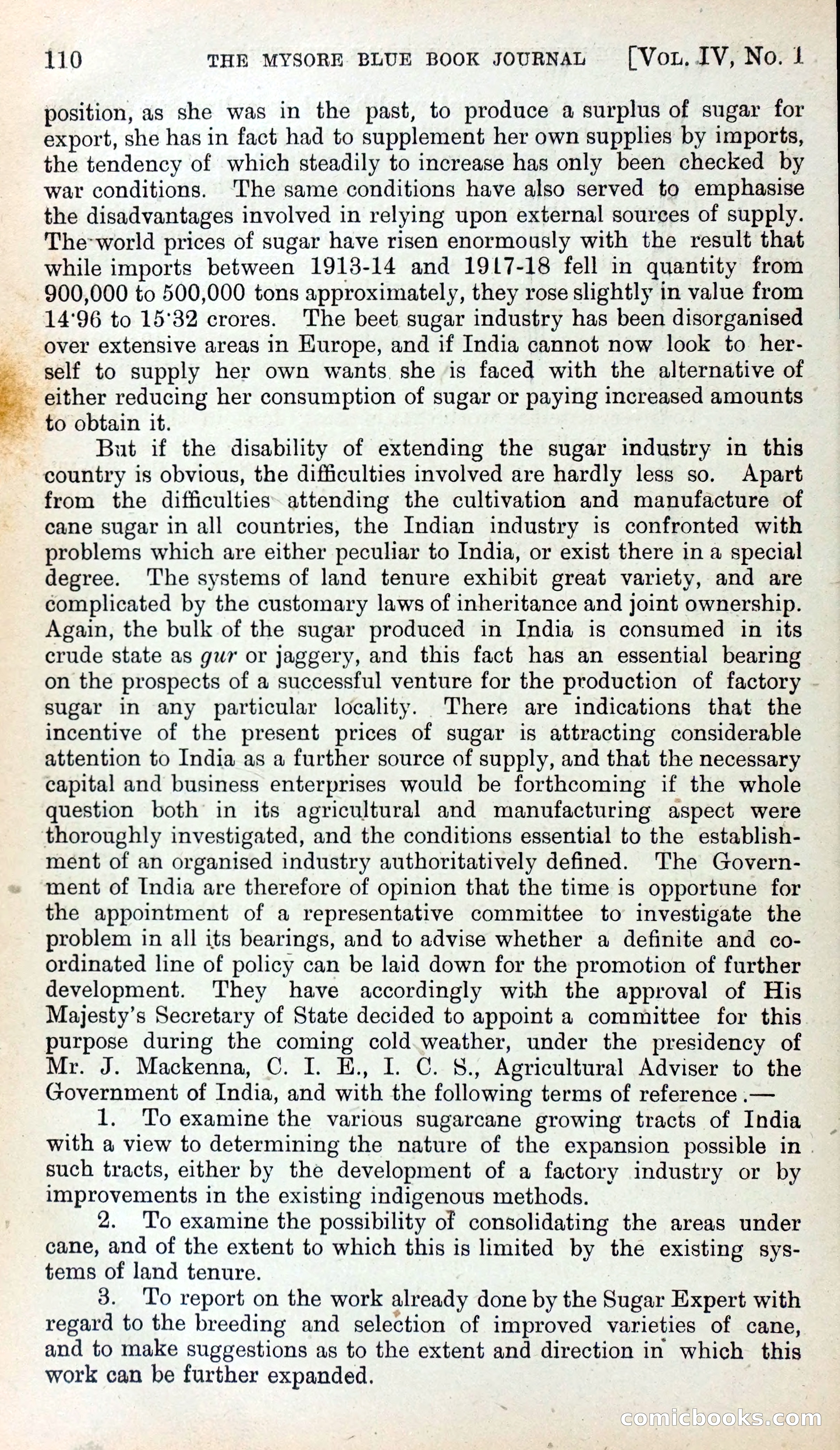 Mysore Blue Book Journal, Vol. IV — page 119 of 395