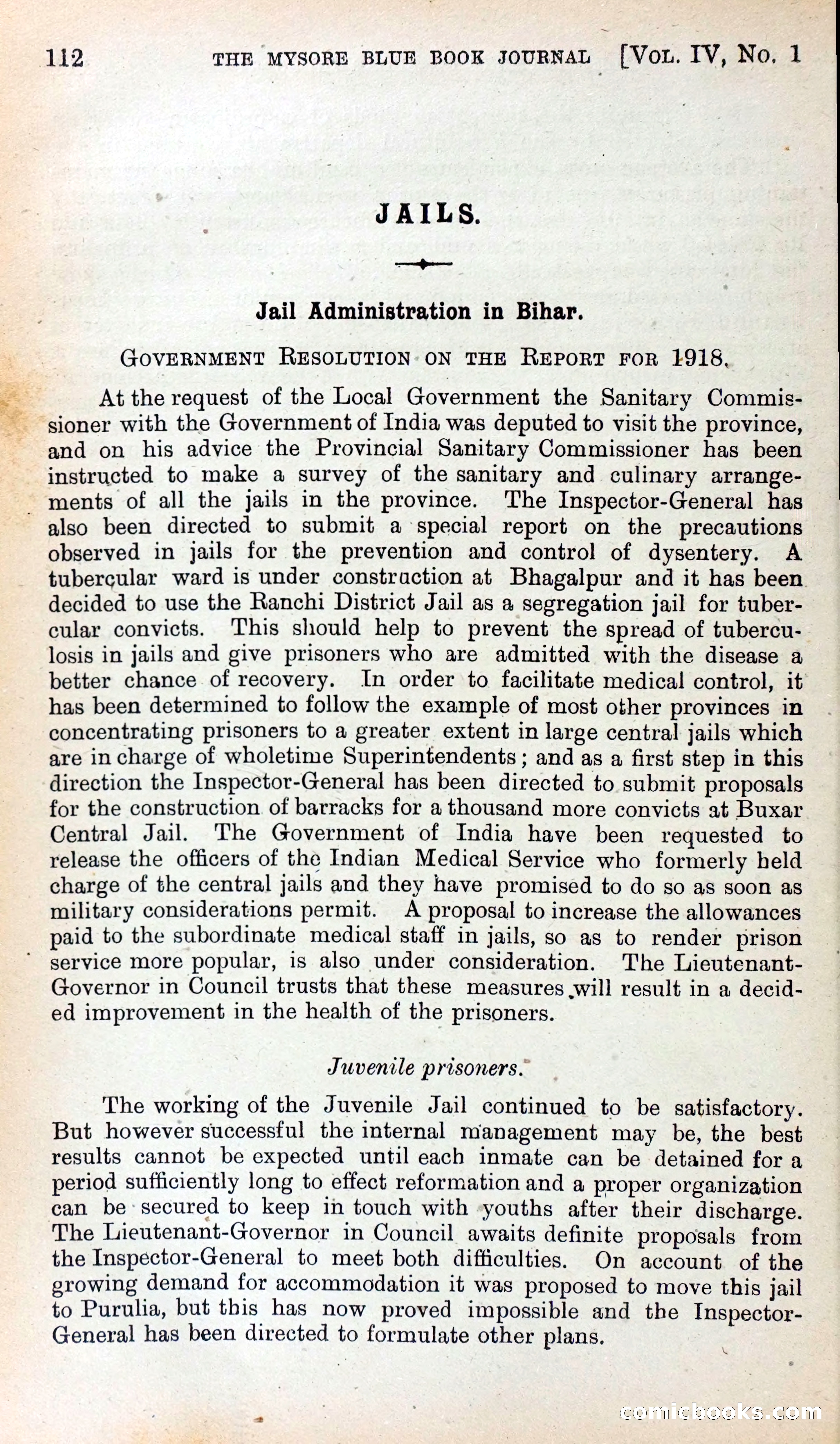 Mysore Blue Book Journal, Vol. IV — page 121 of 395