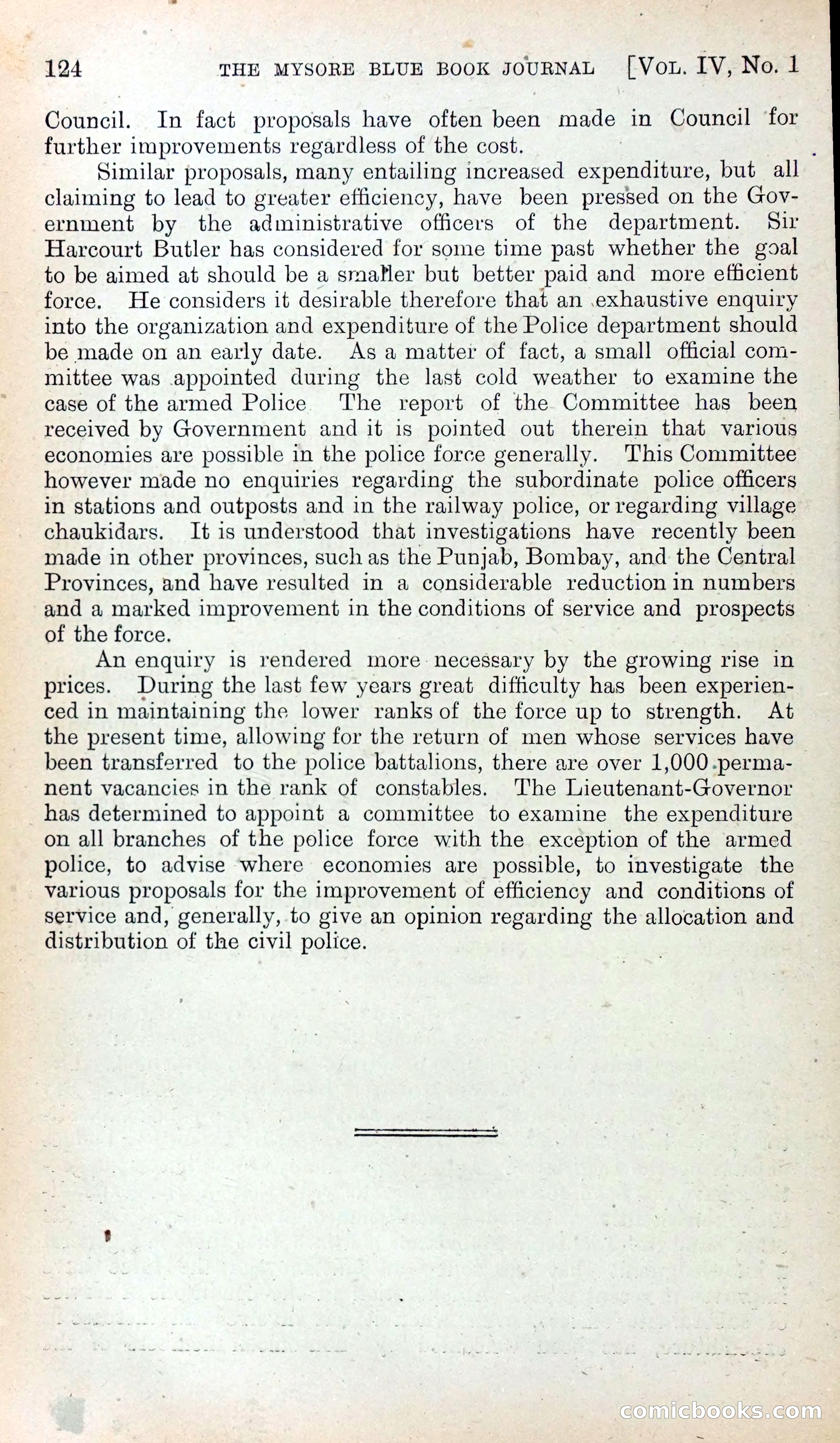 Mysore Blue Book Journal, Vol. IV — page 133 of 395