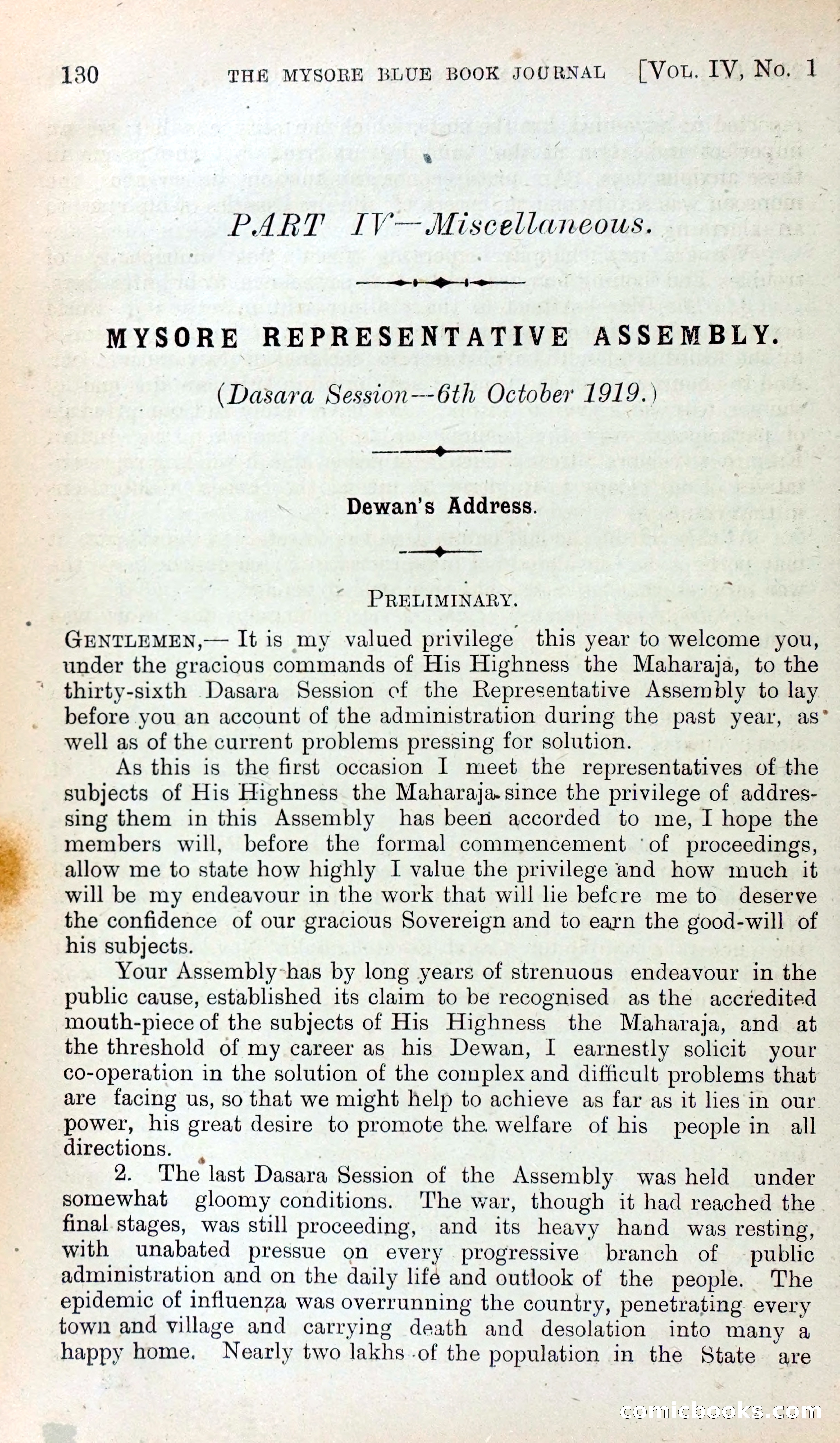 Mysore Blue Book Journal, Vol. IV — page 139 of 395