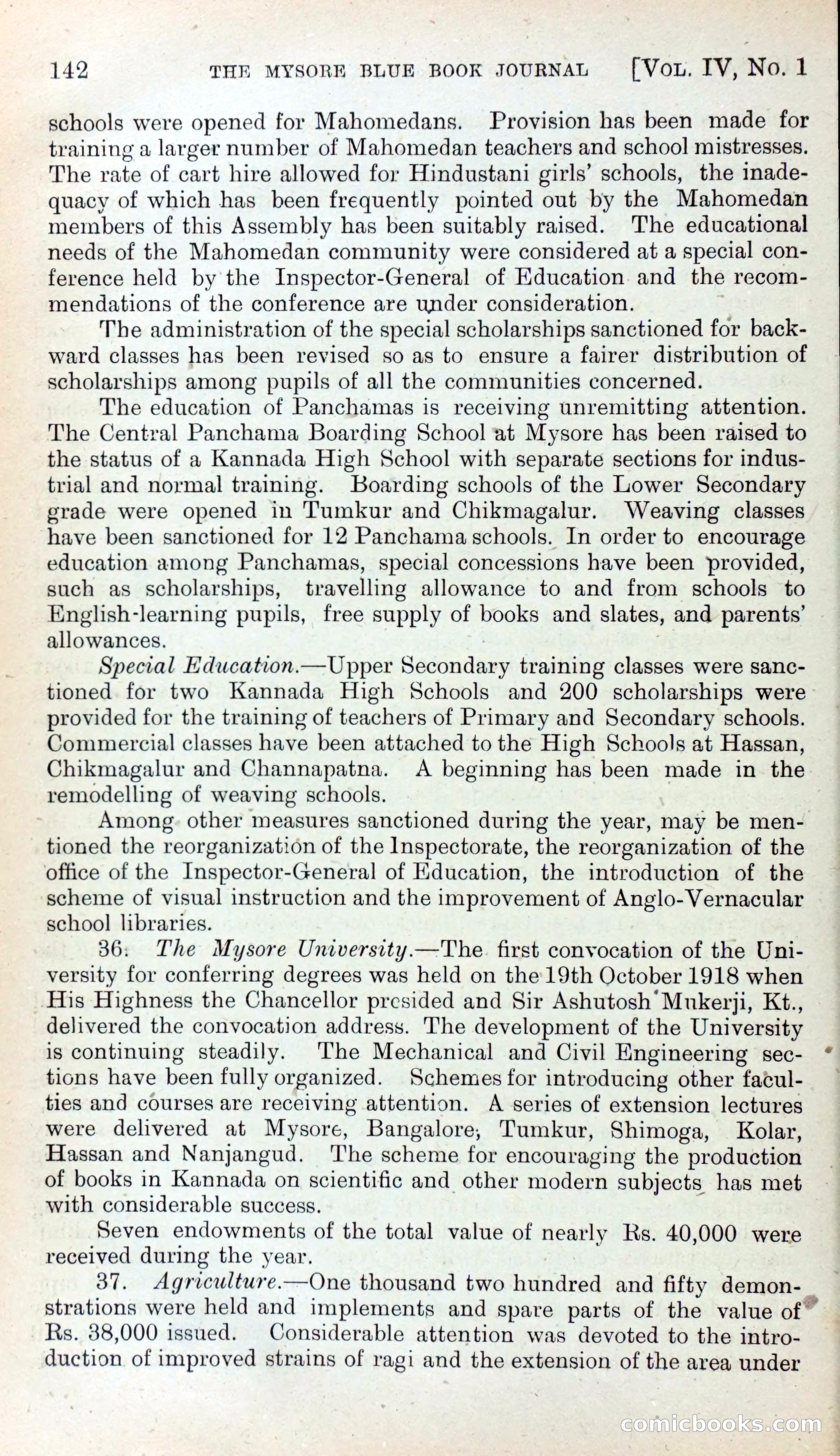 Mysore Blue Book Journal, Vol. IV — page 151 of 395
