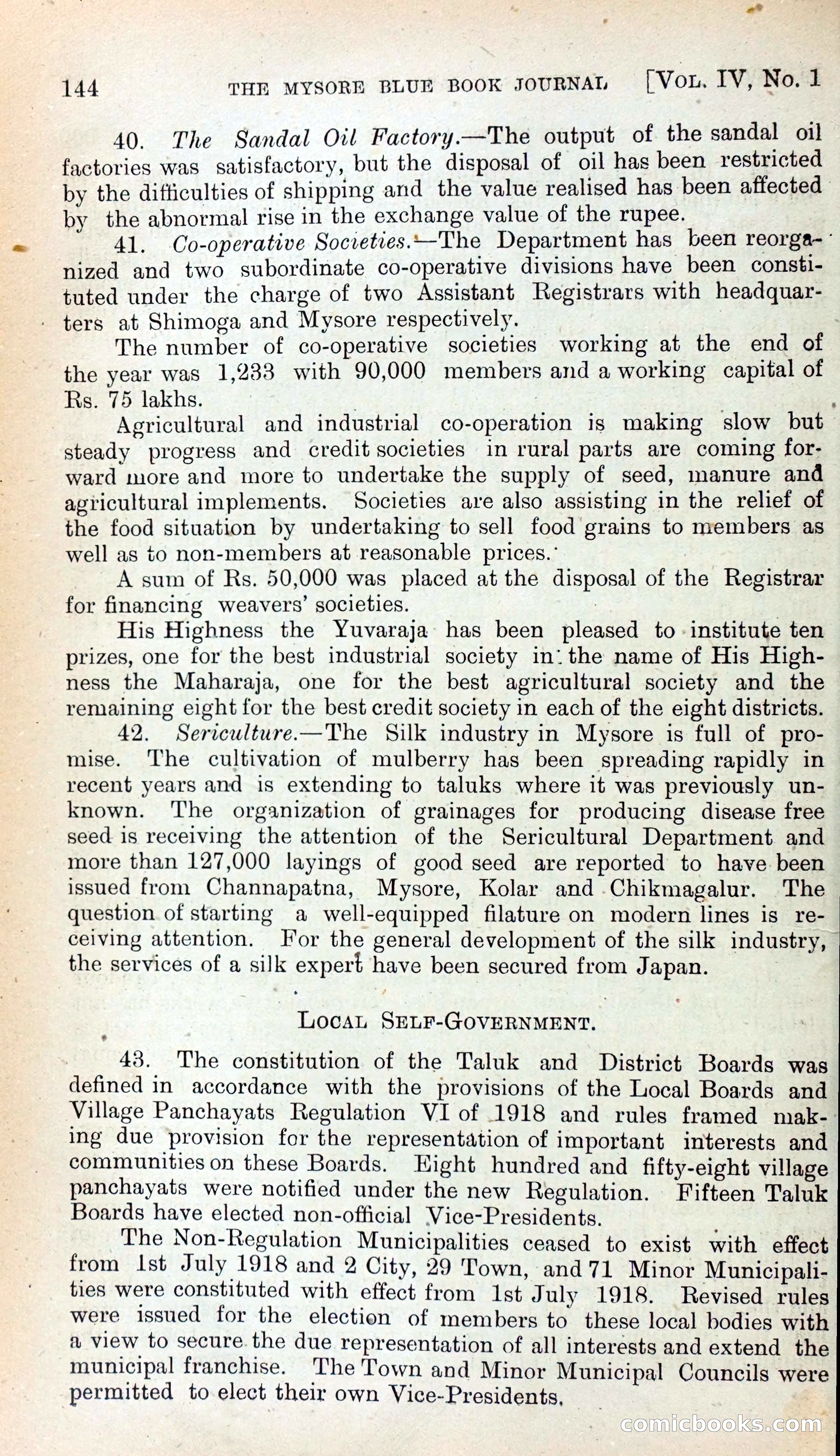 Mysore Blue Book Journal, Vol. IV — page 153 of 395