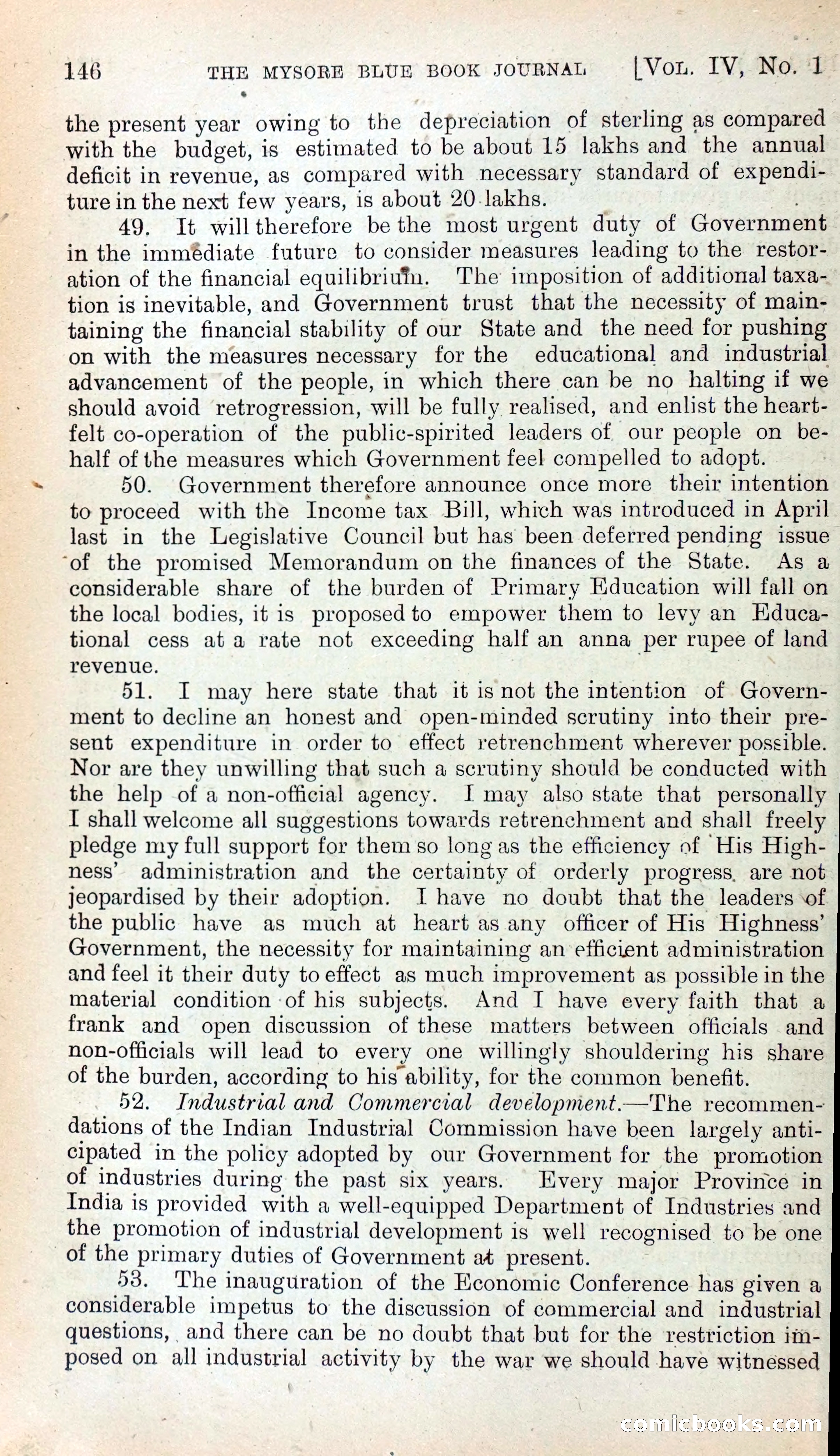 Mysore Blue Book Journal, Vol. IV — page 155 of 395