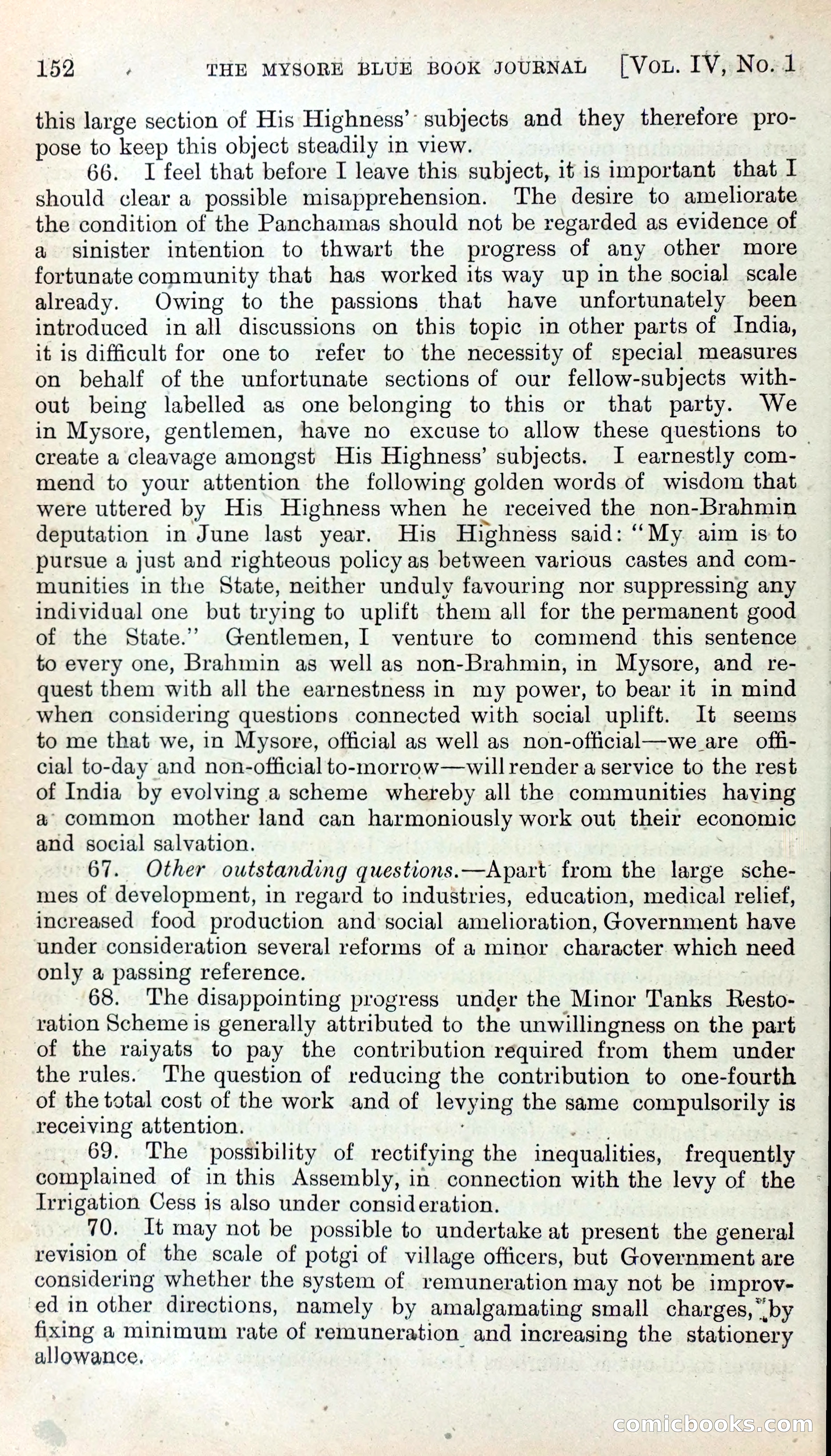 Mysore Blue Book Journal, Vol. IV — page 161 of 395