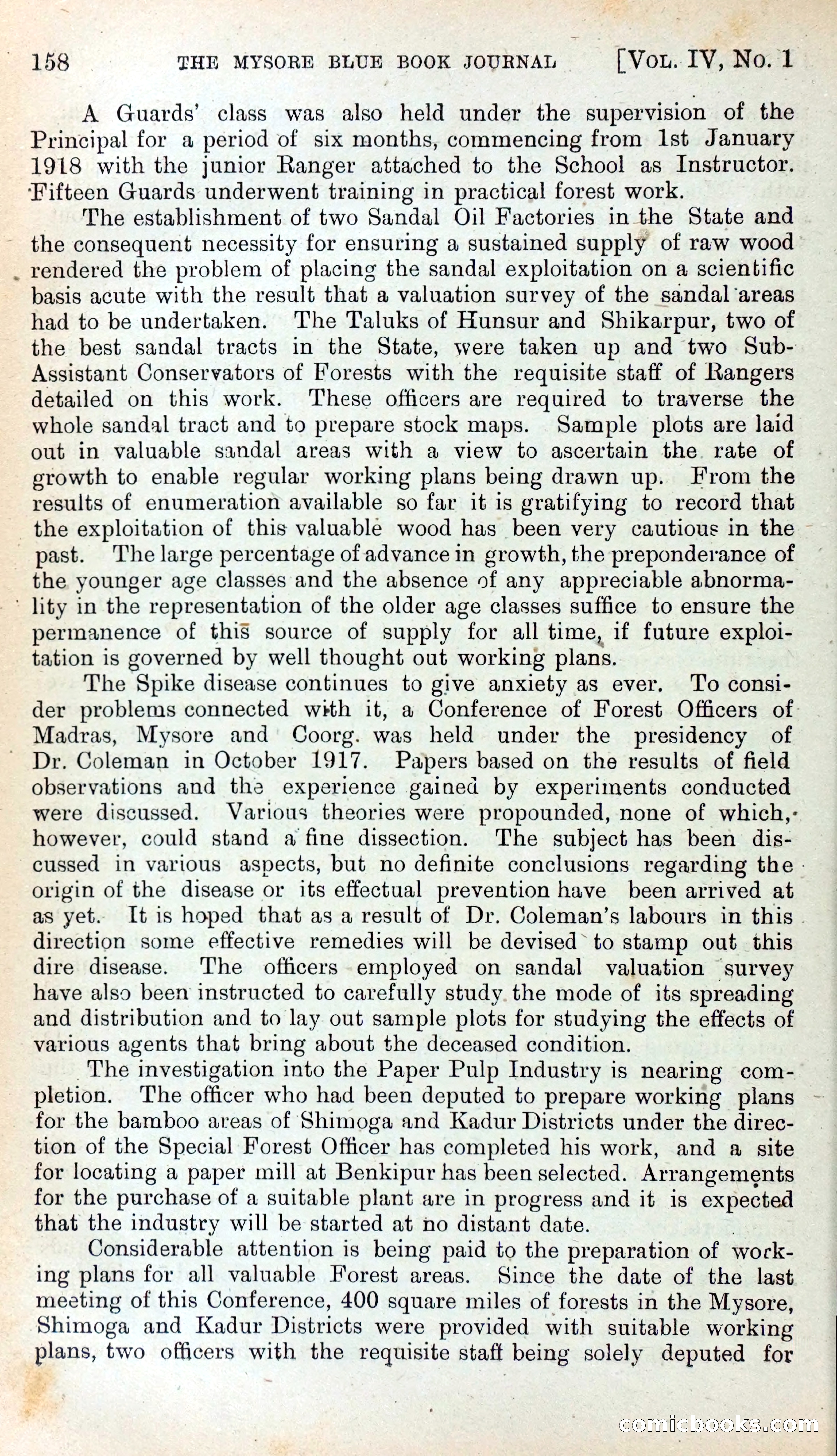 Mysore Blue Book Journal, Vol. IV — page 167 of 395