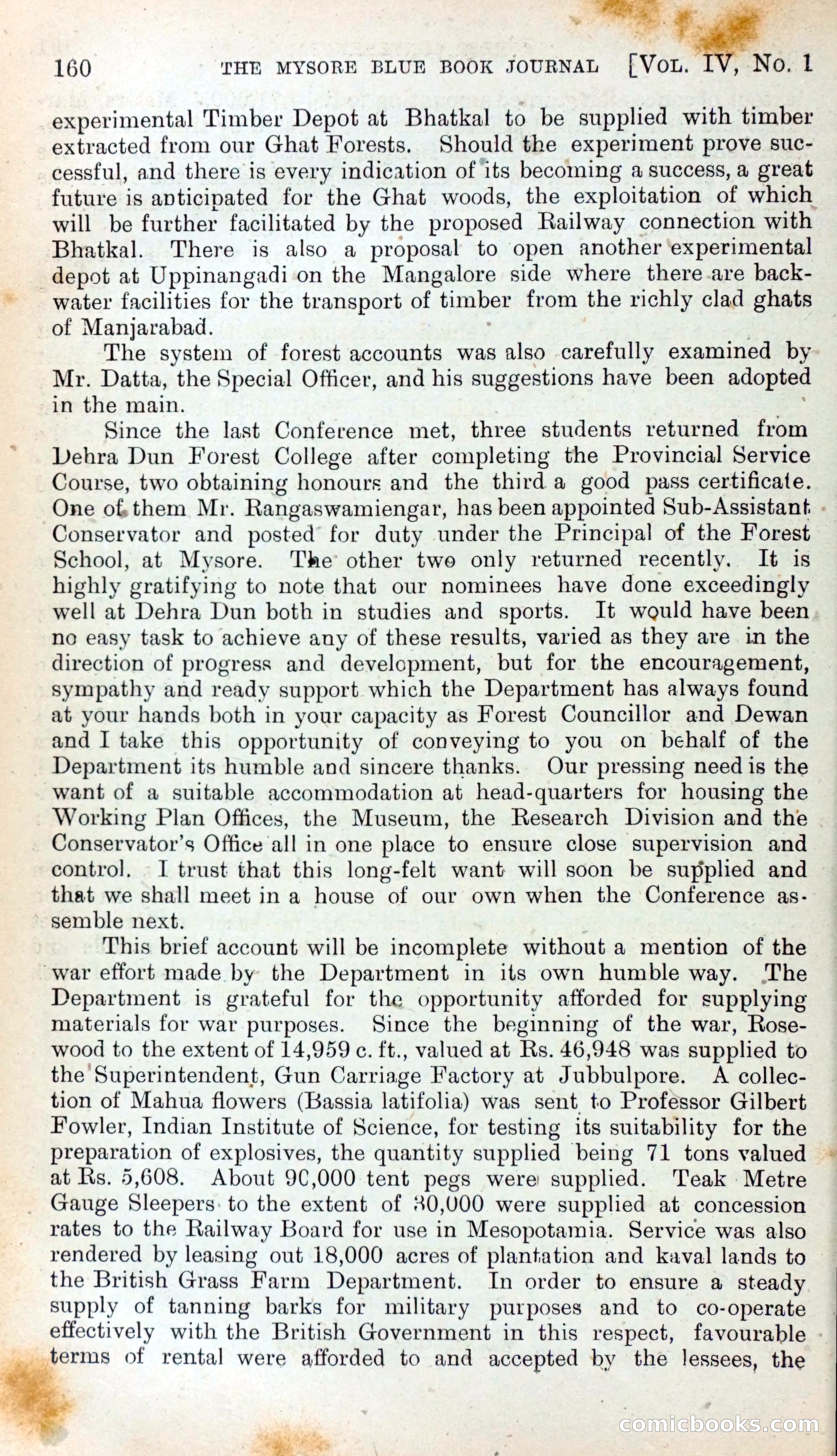 Mysore Blue Book Journal, Vol. IV — page 169 of 395