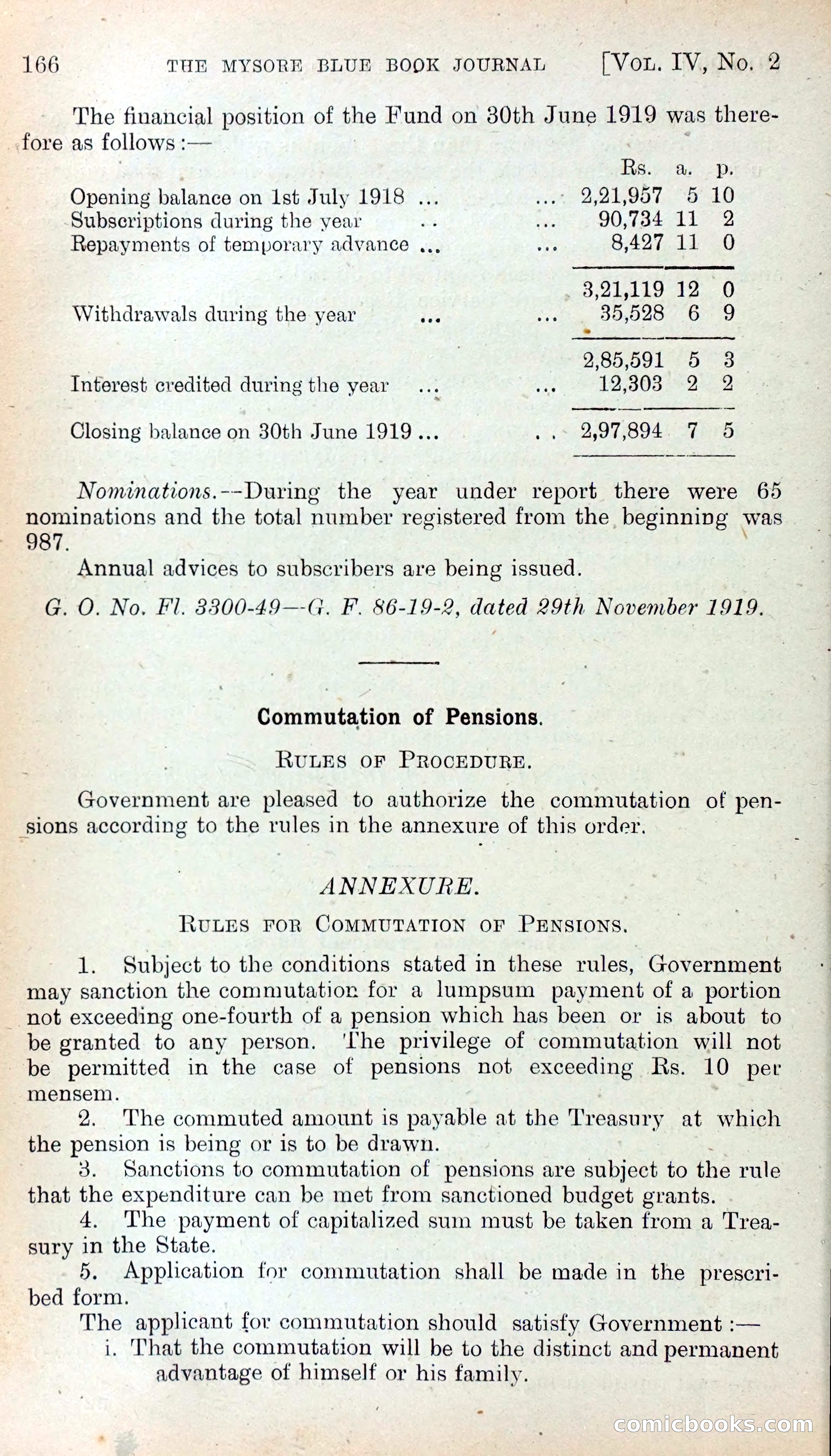 Mysore Blue Book Journal, Vol. IV — page 175 of 395