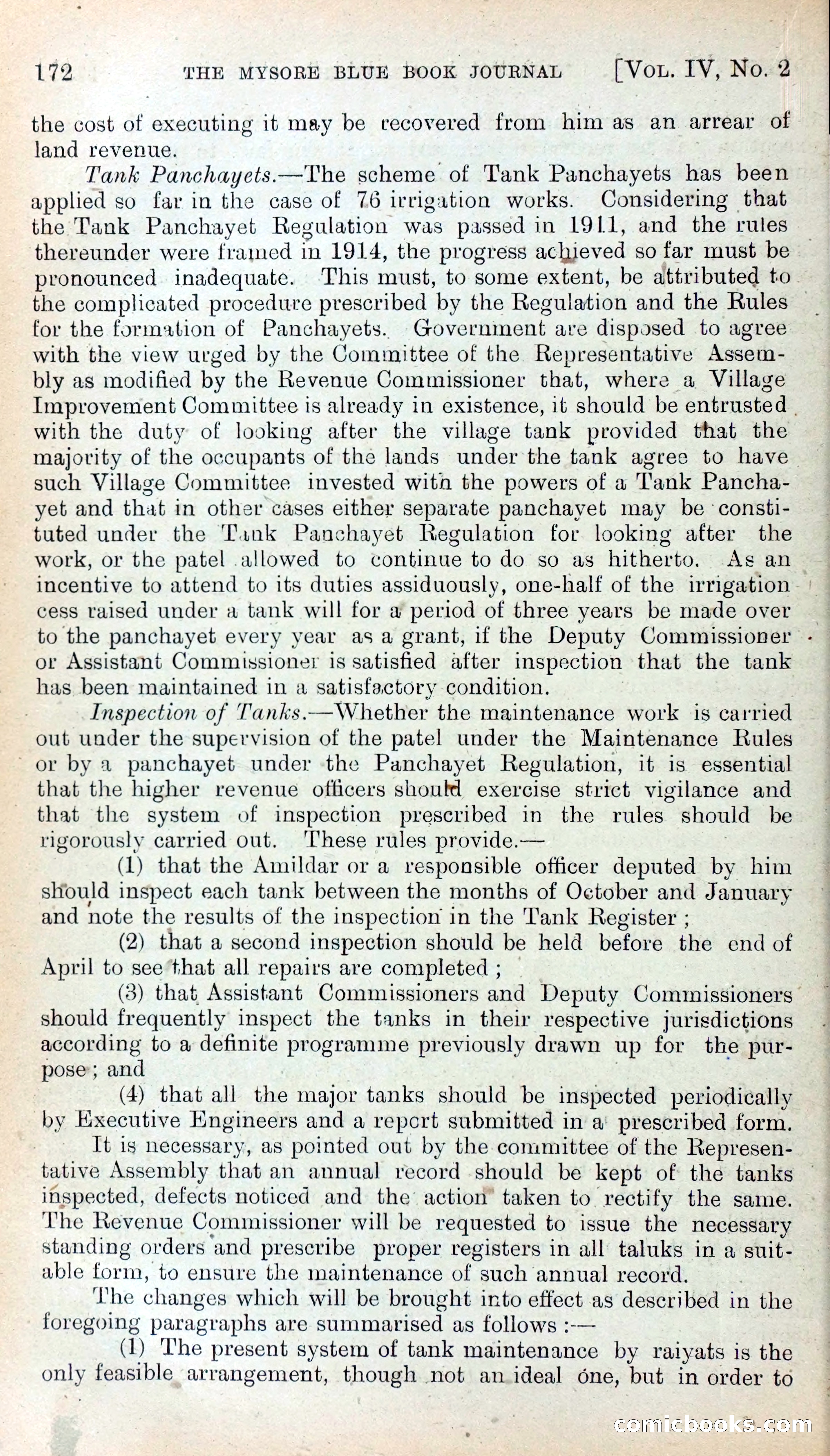 Mysore Blue Book Journal, Vol. IV — page 181 of 395