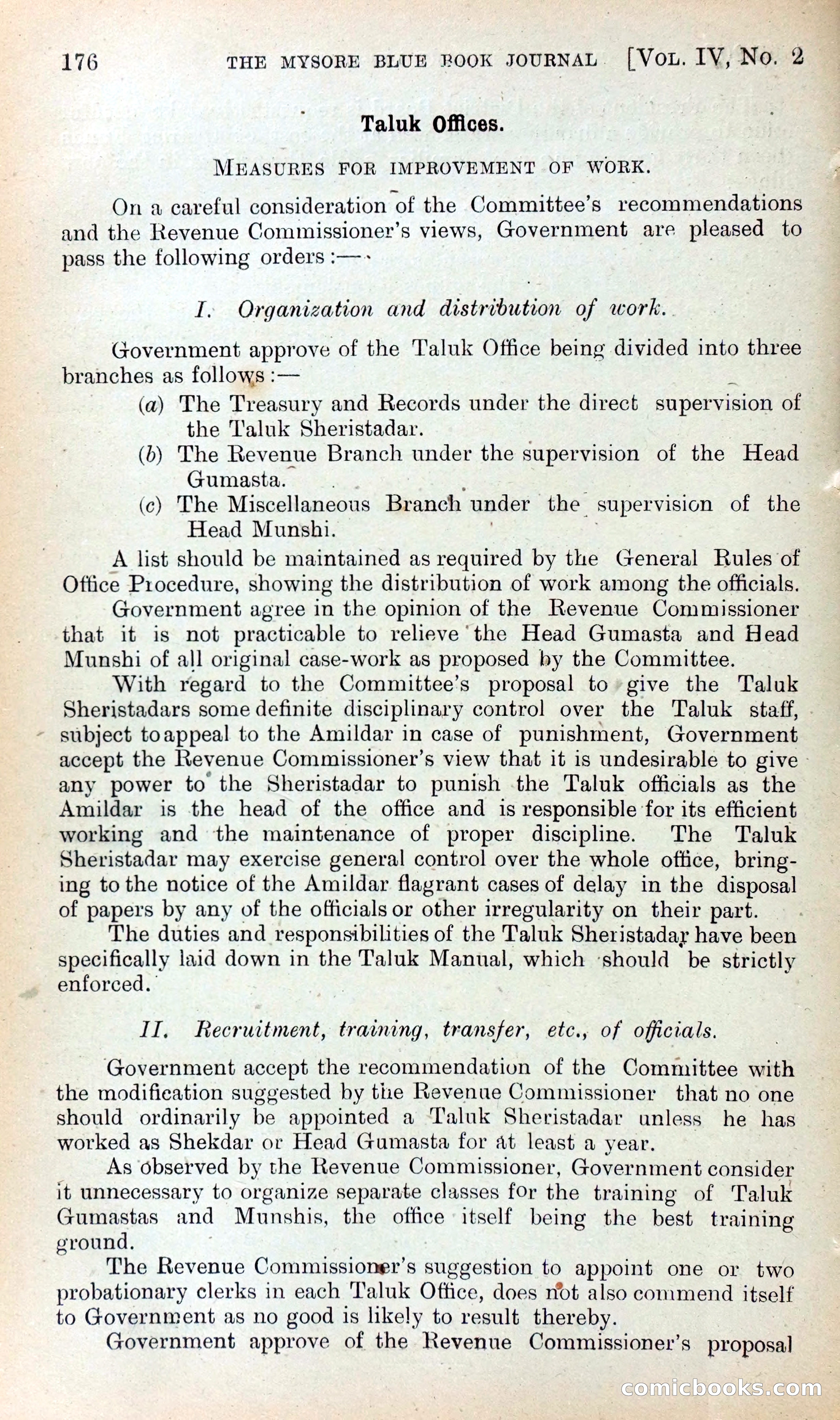 Mysore Blue Book Journal, Vol. IV — page 185 of 395