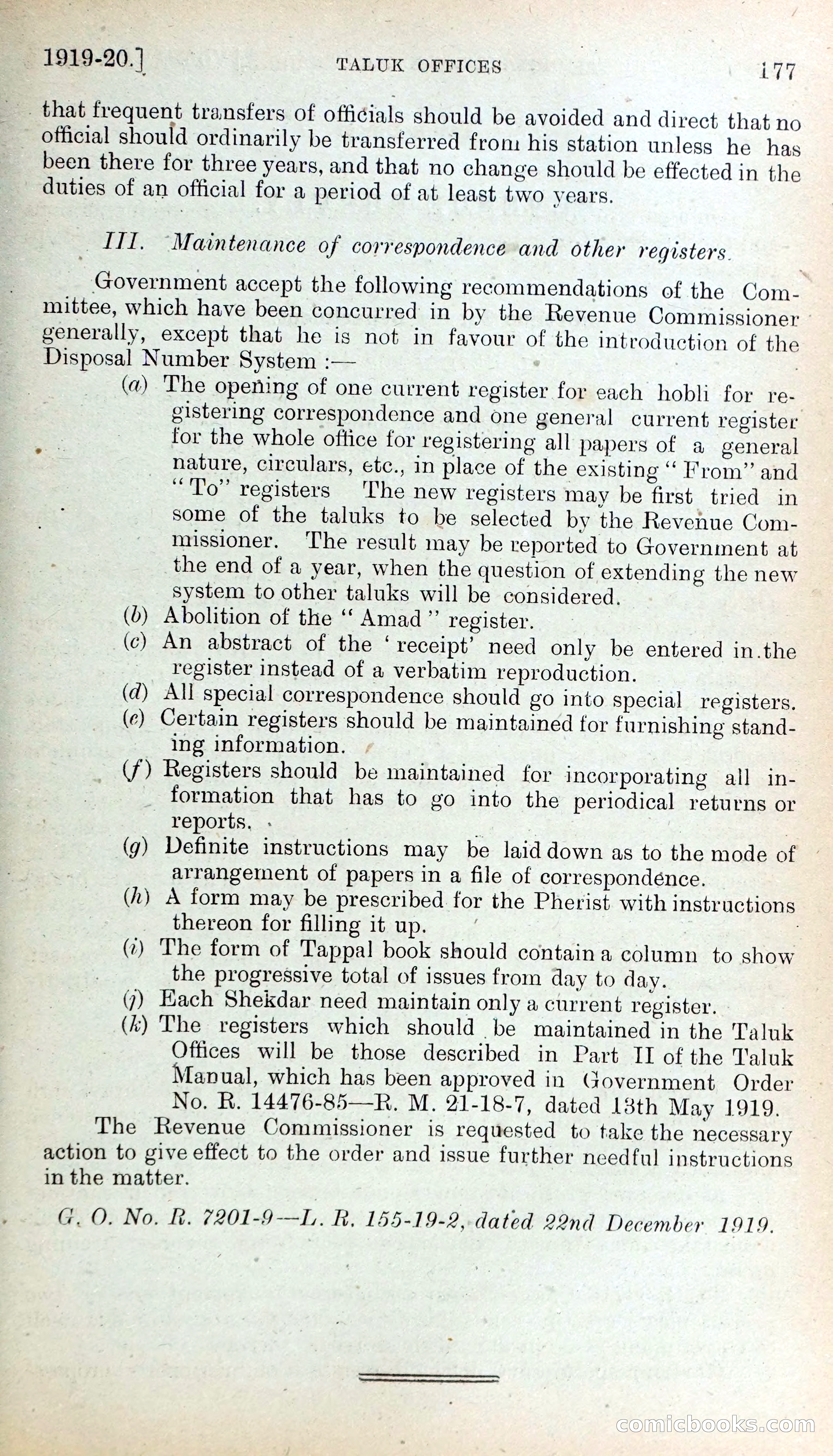 Mysore Blue Book Journal, Vol. IV — page 186 of 395