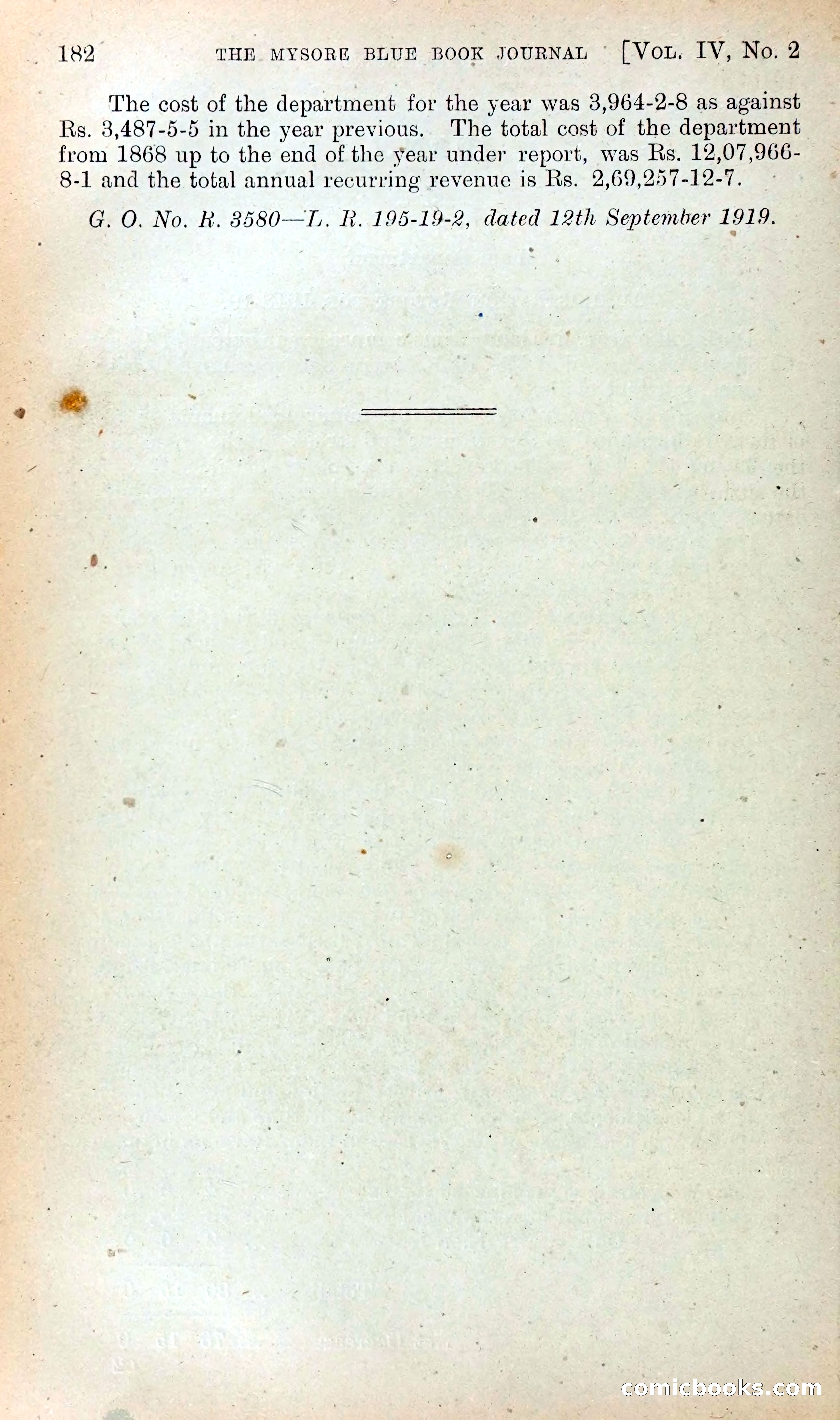 Mysore Blue Book Journal, Vol. IV — page 191 of 395