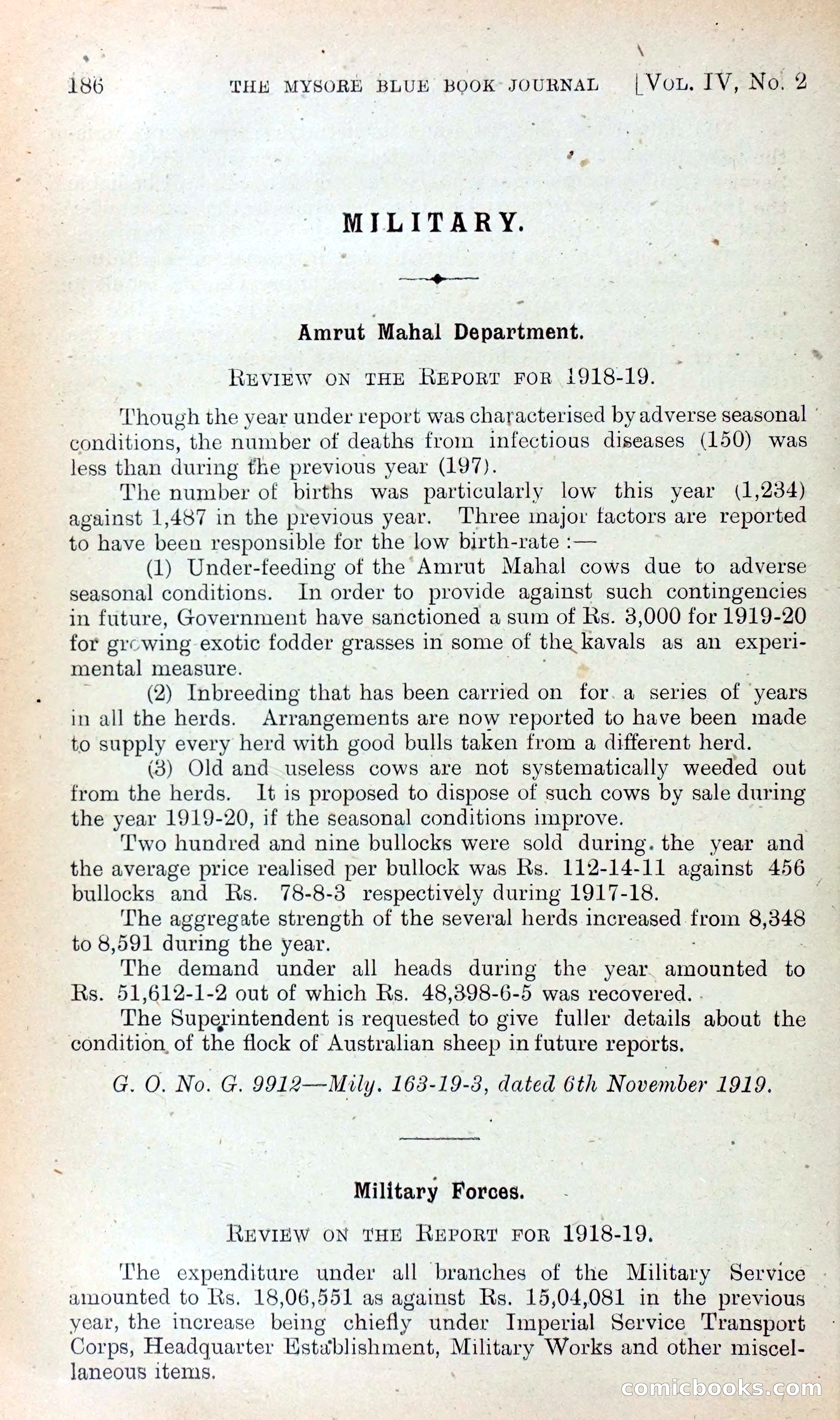 Mysore Blue Book Journal, Vol. IV — page 195 of 395