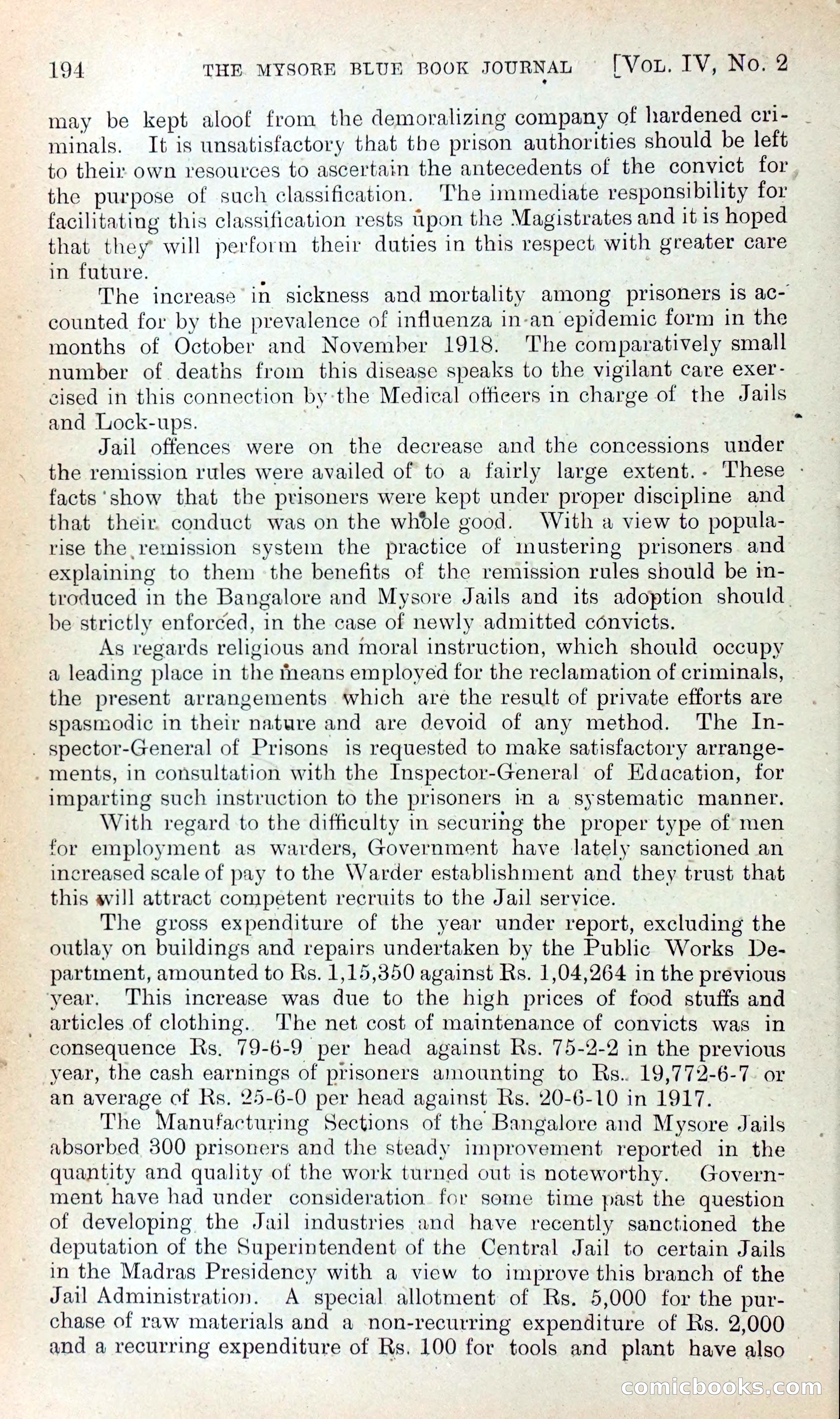 Mysore Blue Book Journal, Vol. IV — page 203 of 395