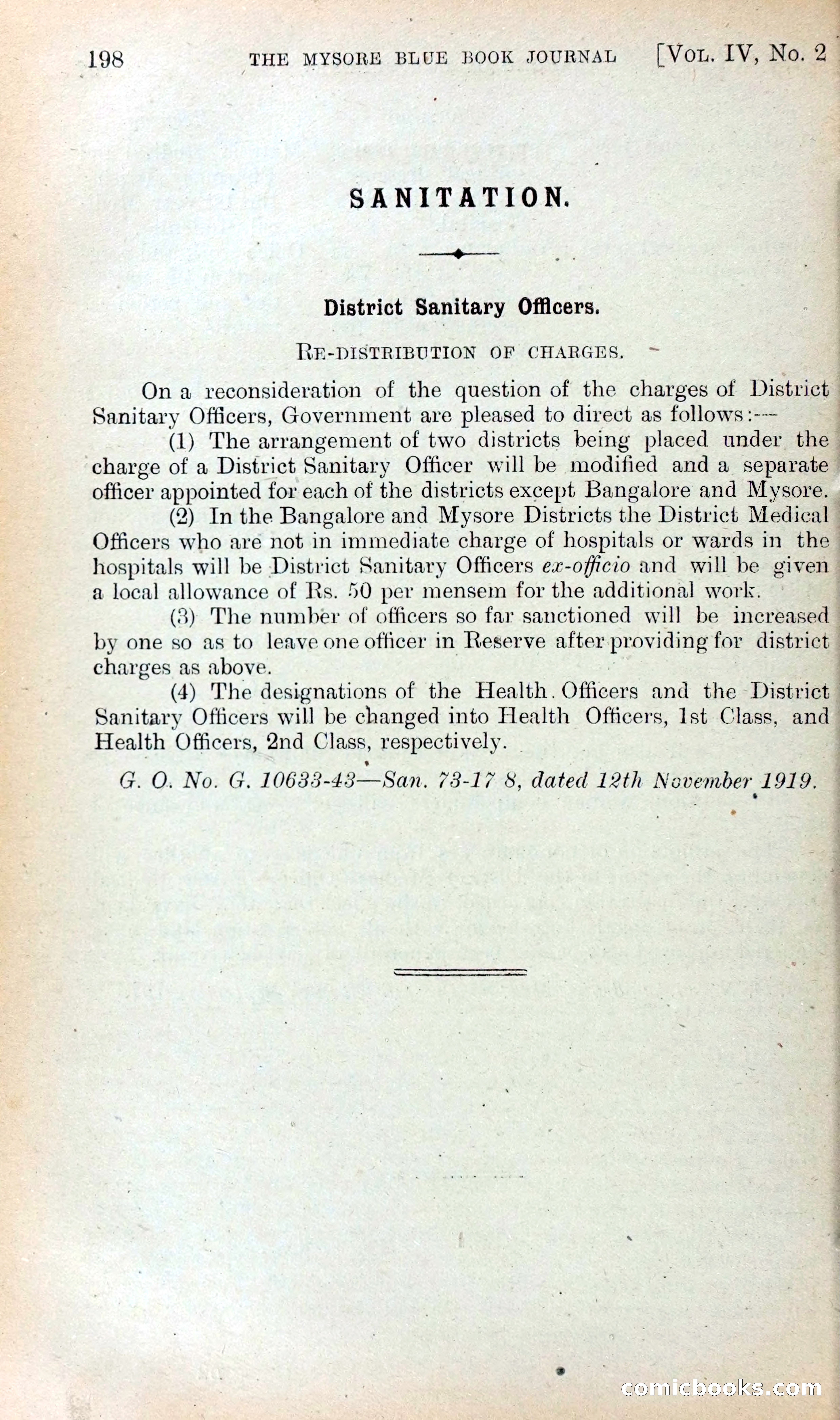 Mysore Blue Book Journal, Vol. IV — page 207 of 395