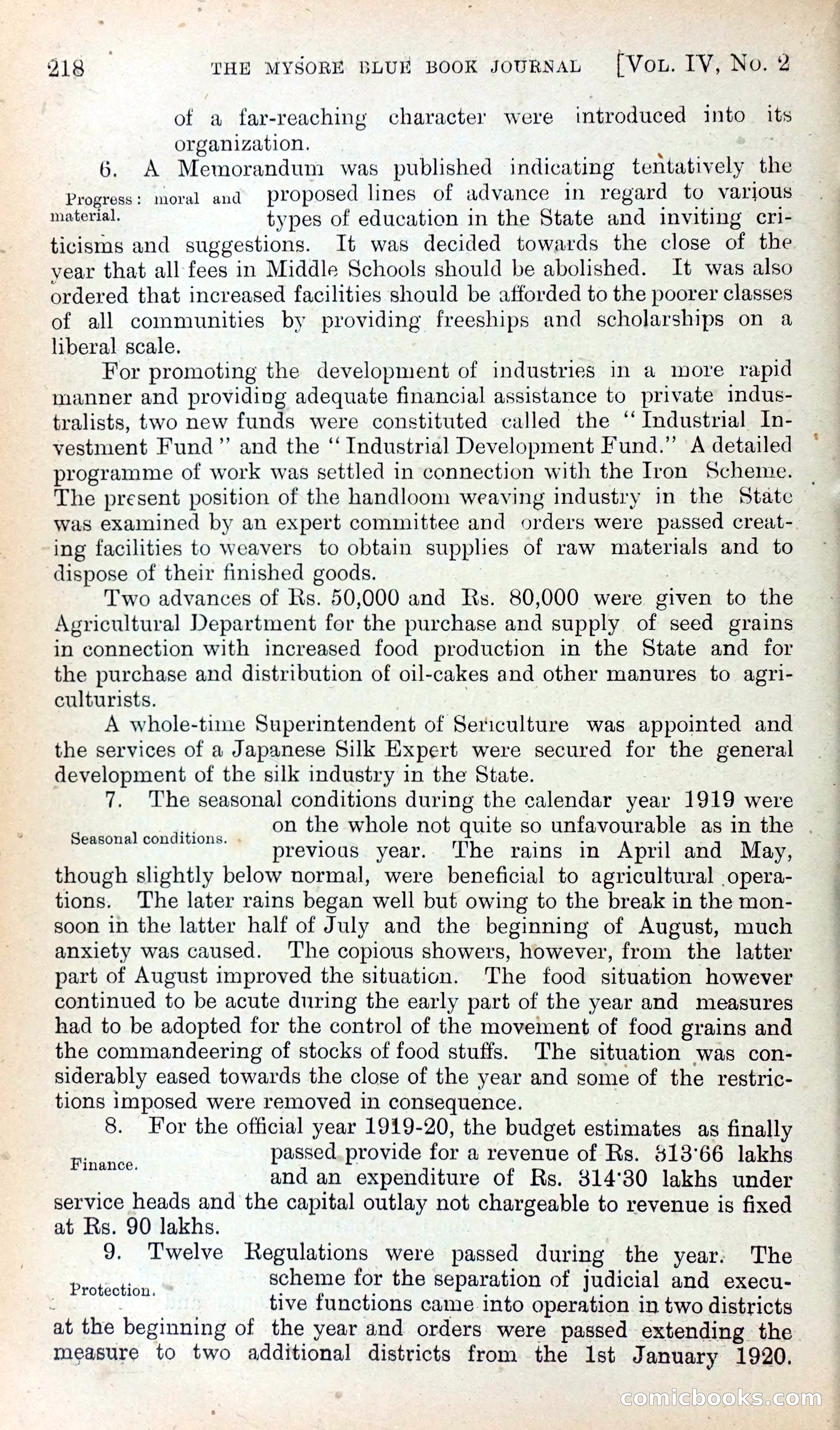 Mysore Blue Book Journal, Vol. IV — page 227 of 395