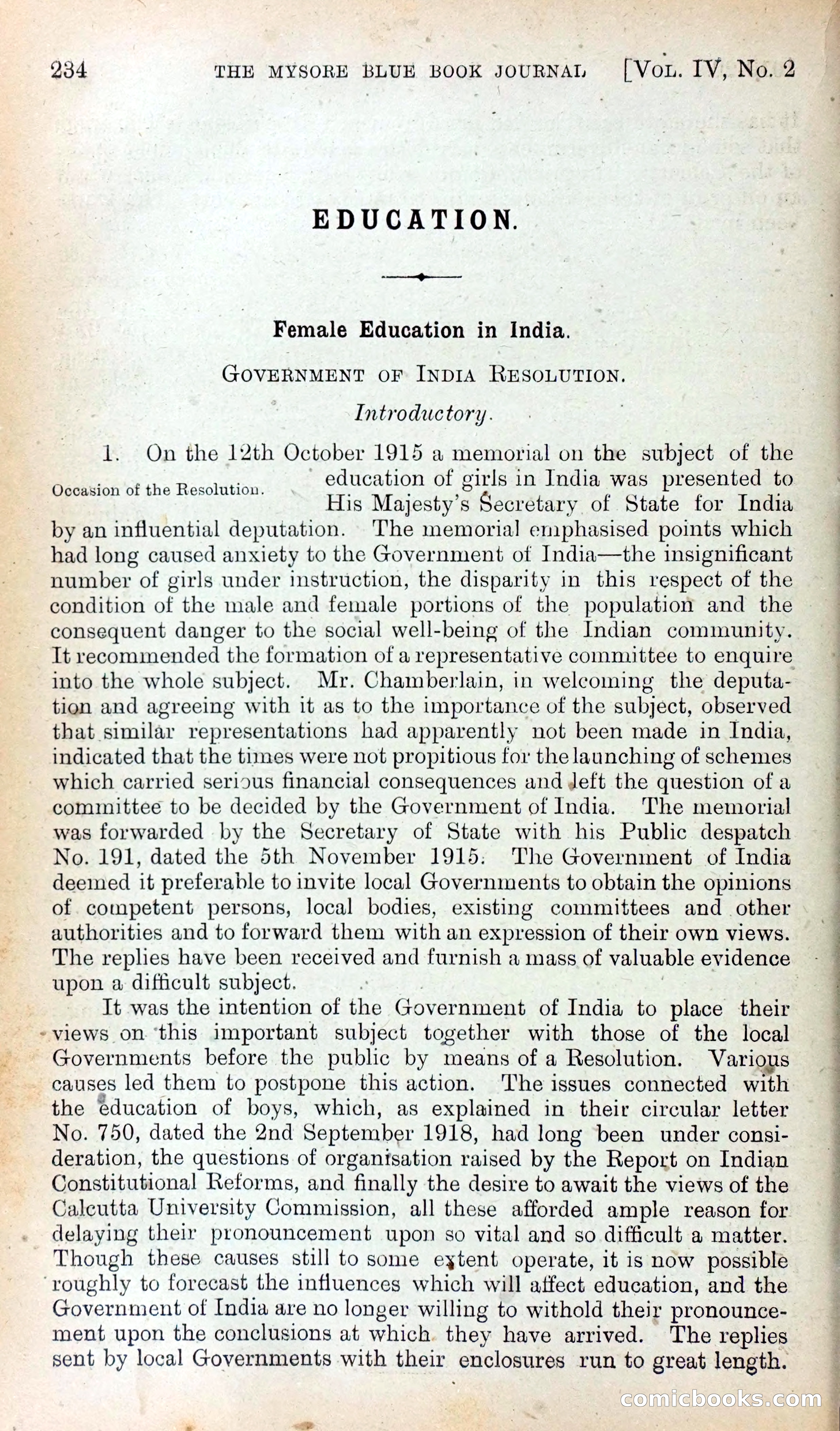 Mysore Blue Book Journal, Vol. IV — page 243 of 395