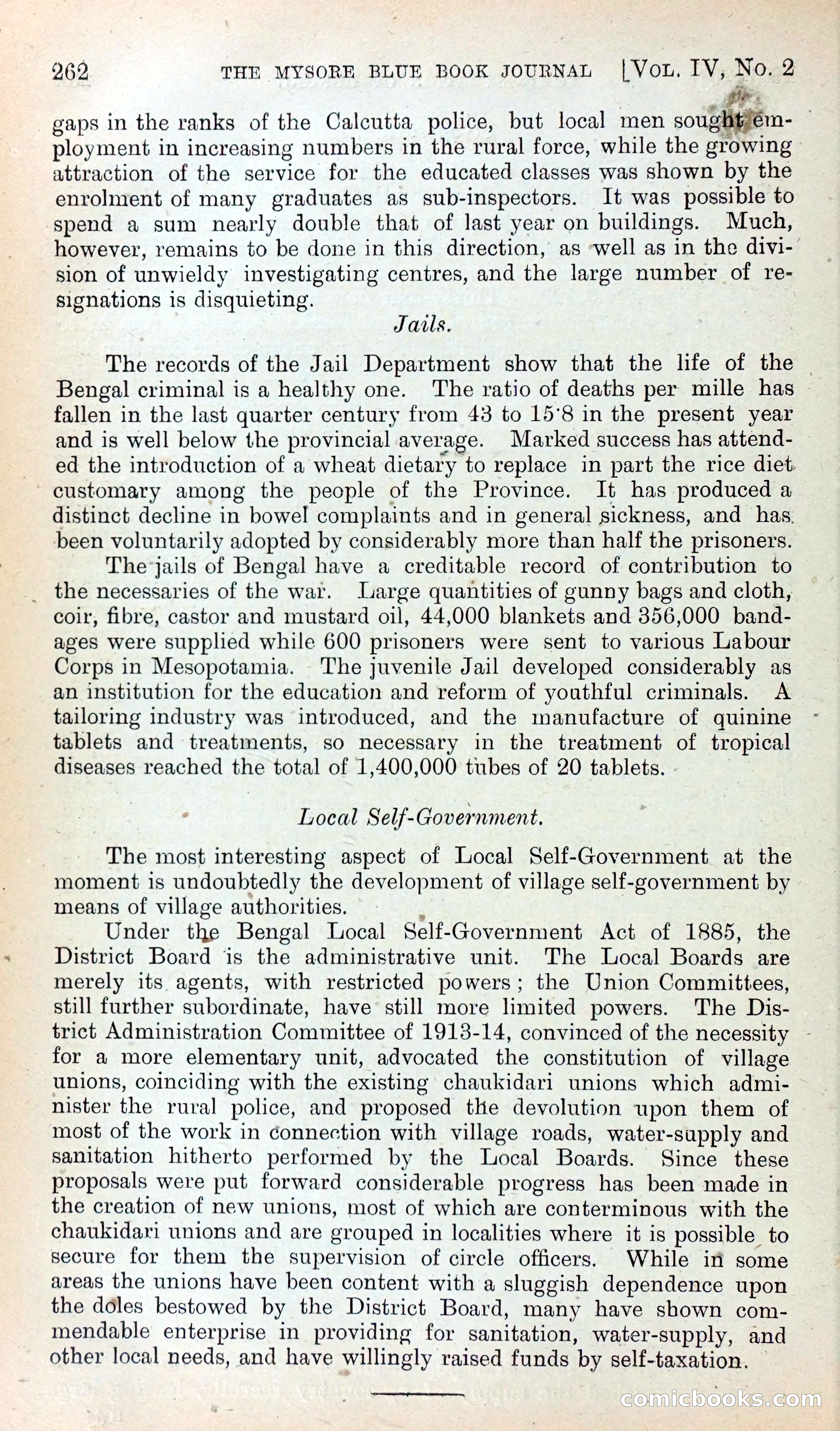 Mysore Blue Book Journal, Vol. IV — page 271 of 395