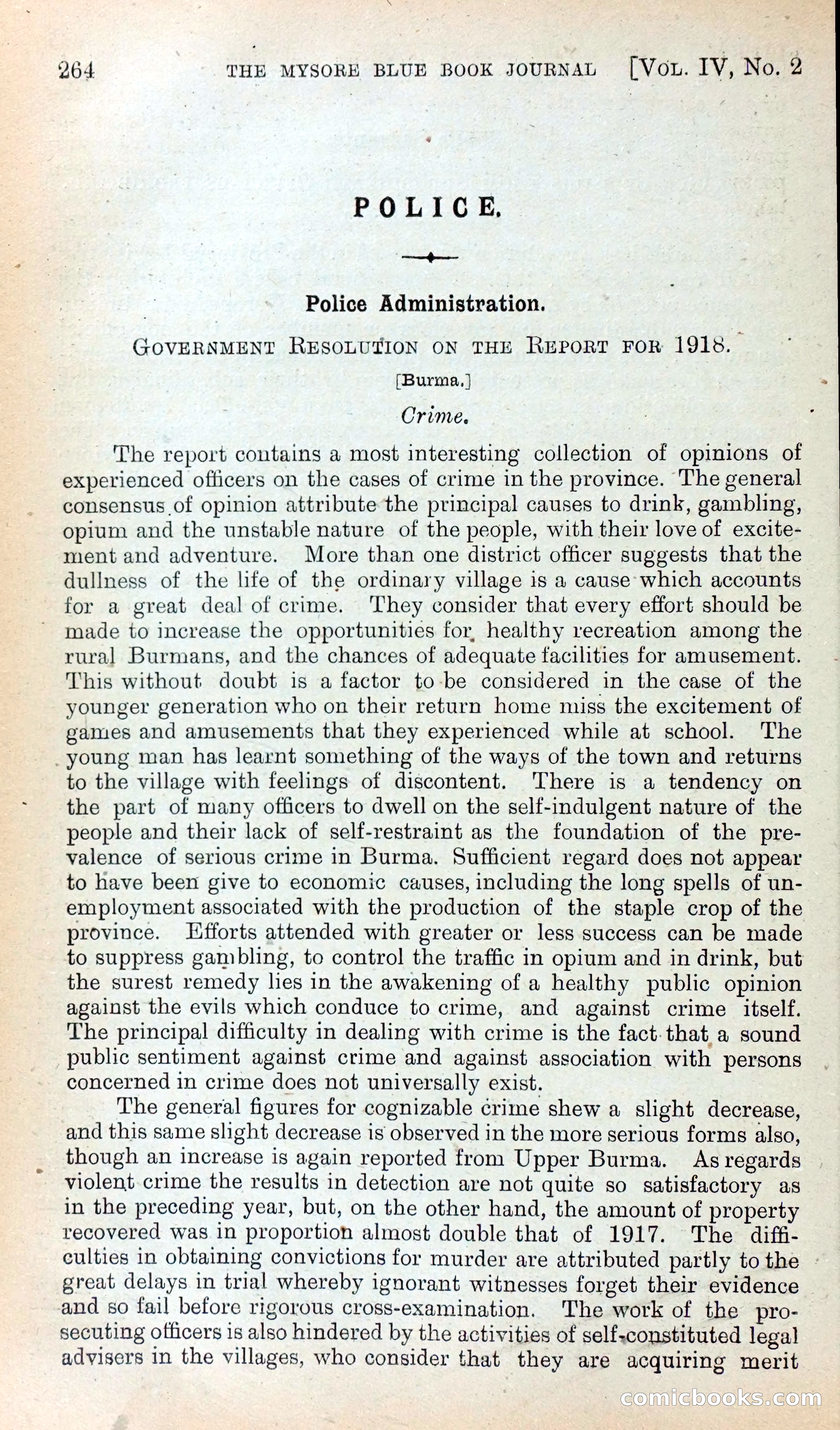 Mysore Blue Book Journal, Vol. IV — page 273 of 395