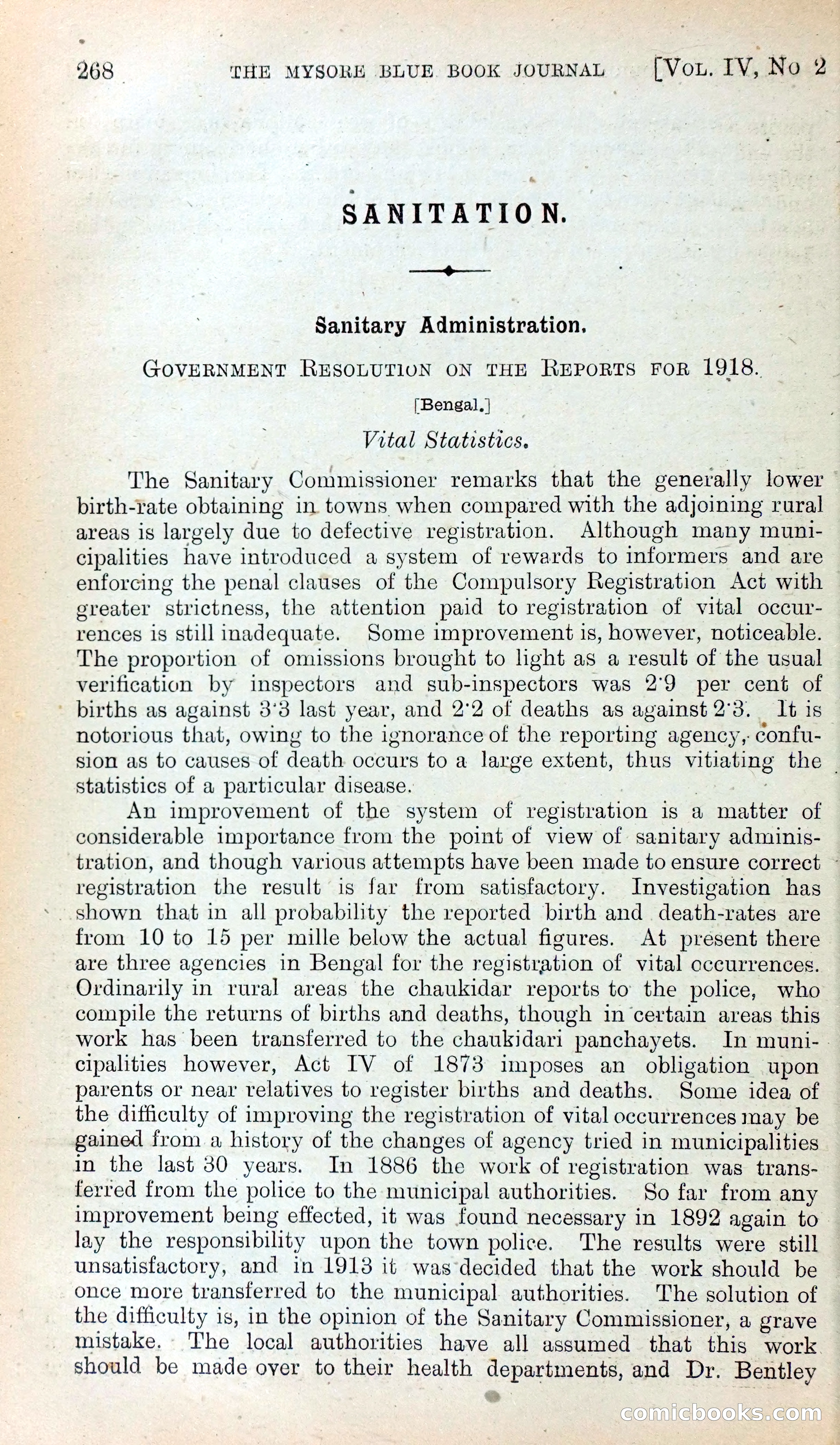Mysore Blue Book Journal, Vol. IV — page 277 of 395