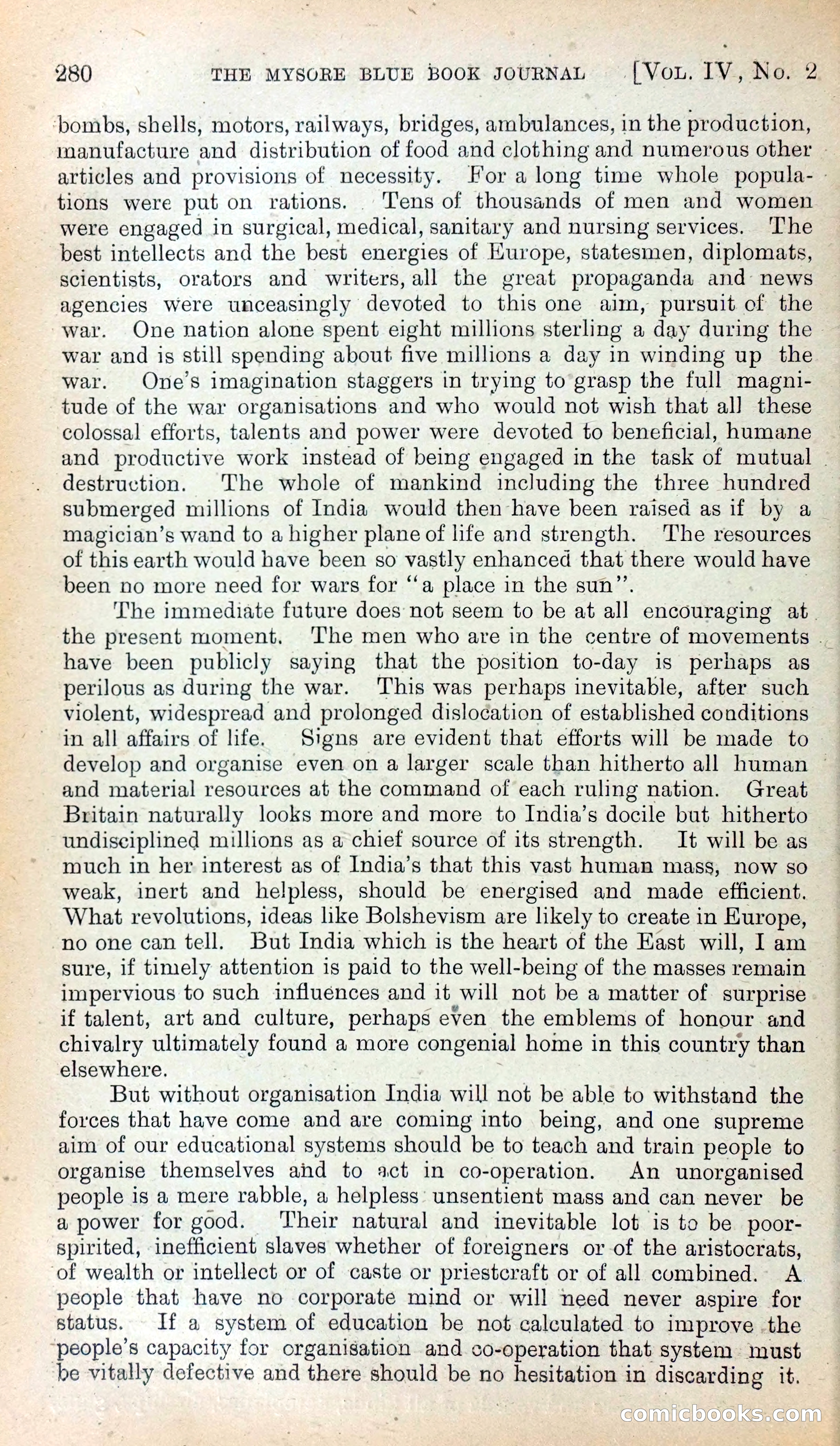 Mysore Blue Book Journal, Vol. IV — page 289 of 395