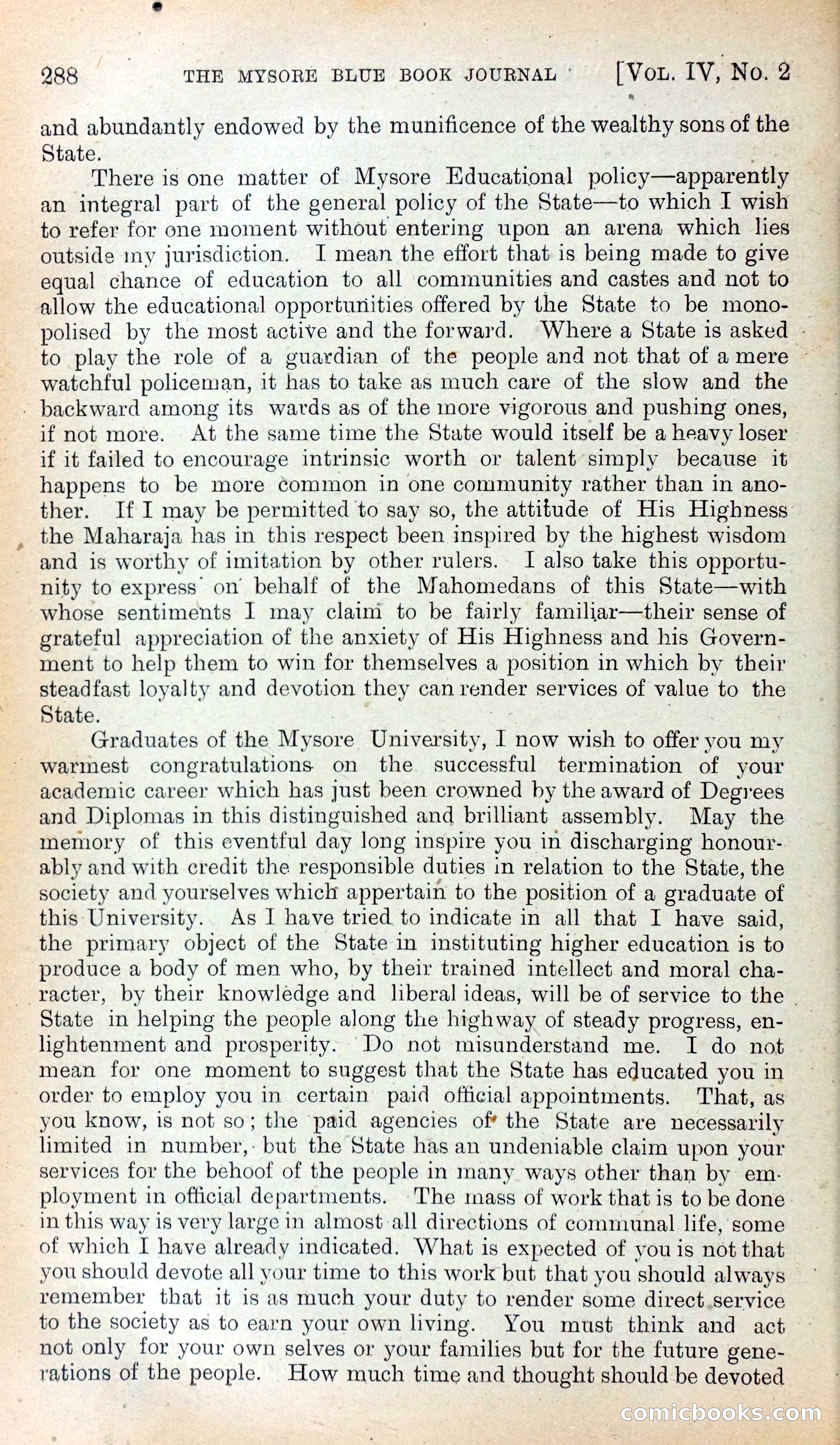 Mysore Blue Book Journal, Vol. IV — page 297 of 395