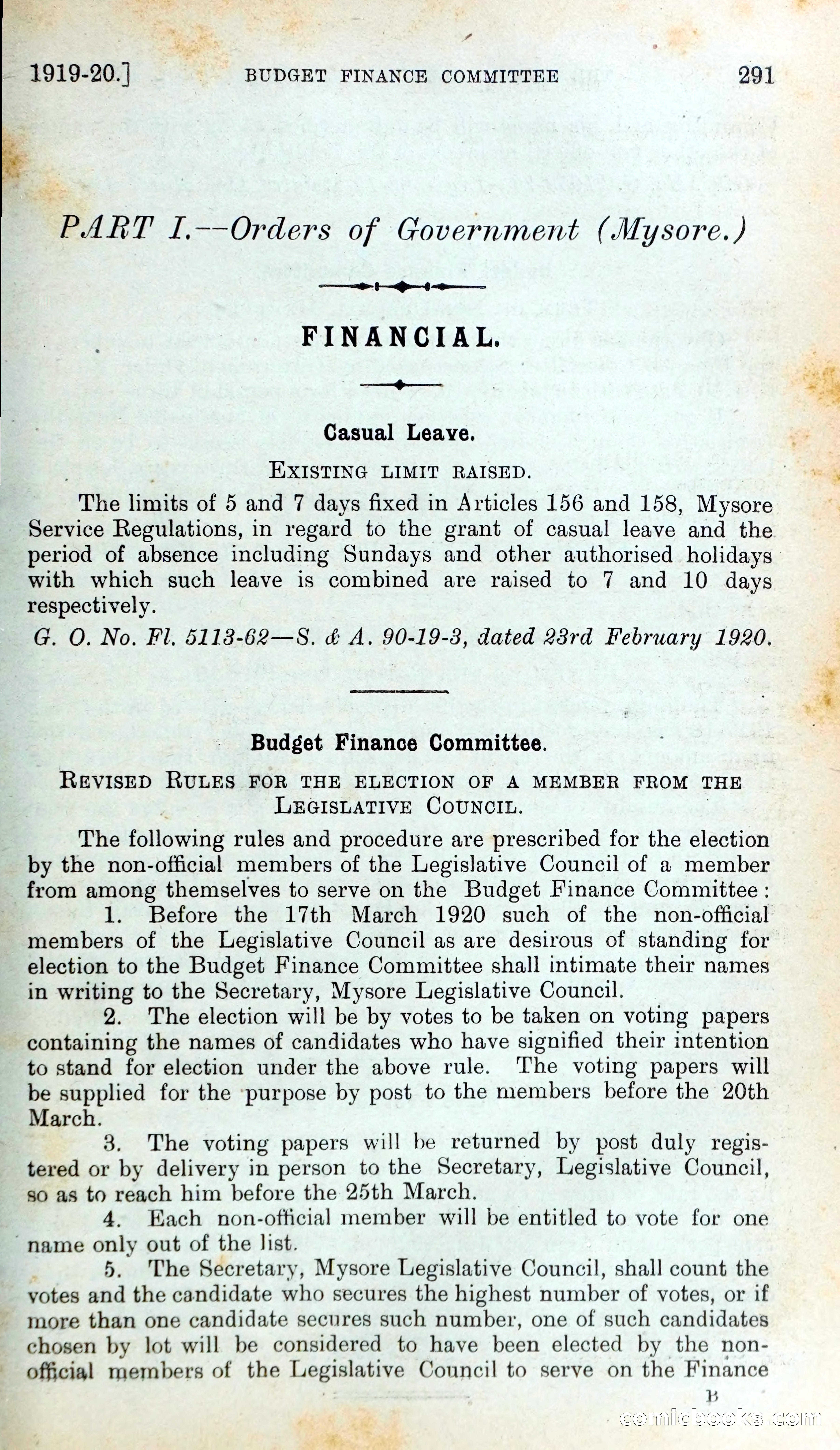 Mysore Blue Book Journal, Vol. IV — page 300 of 395