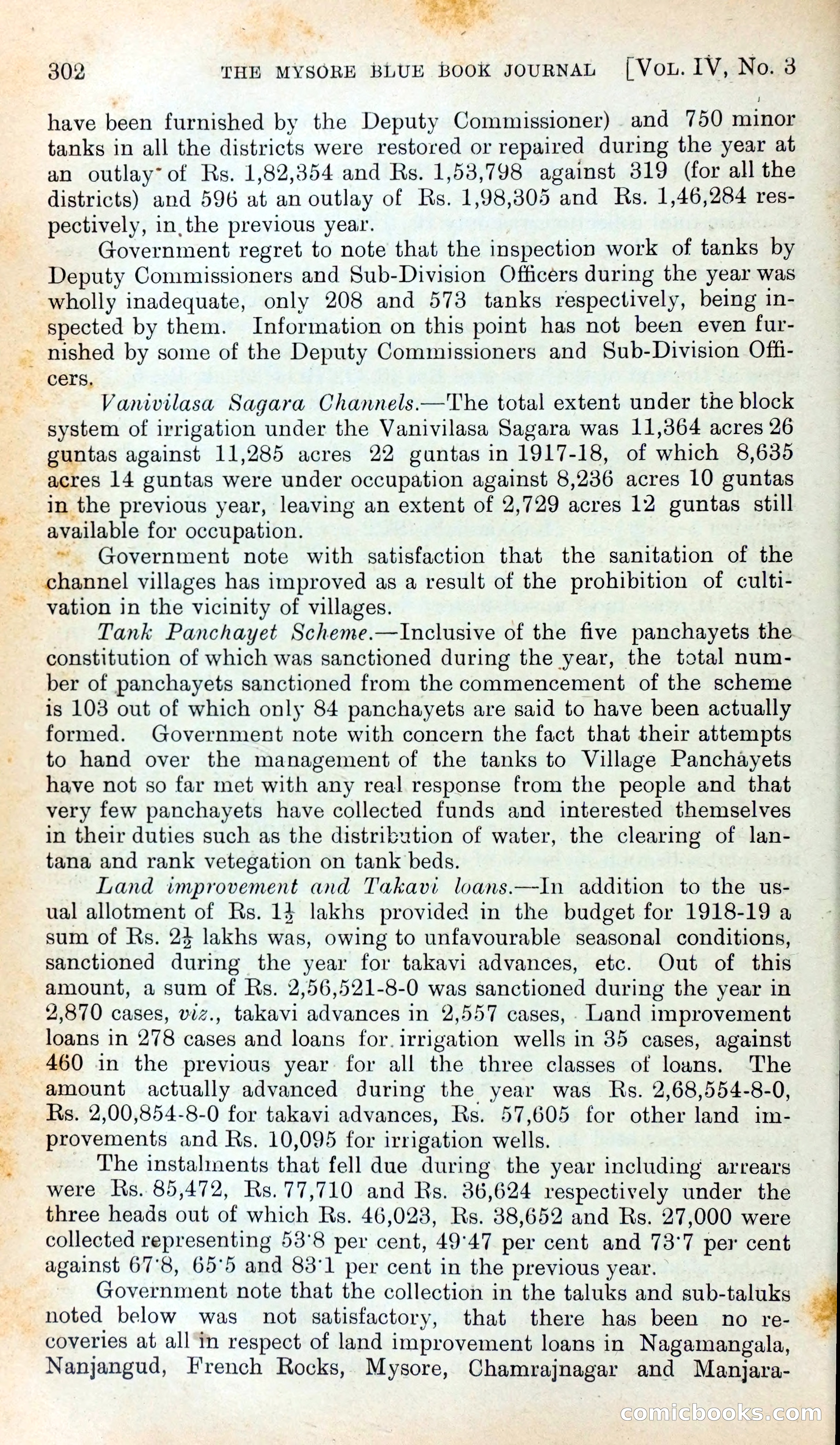 Mysore Blue Book Journal, Vol. IV — page 311 of 395