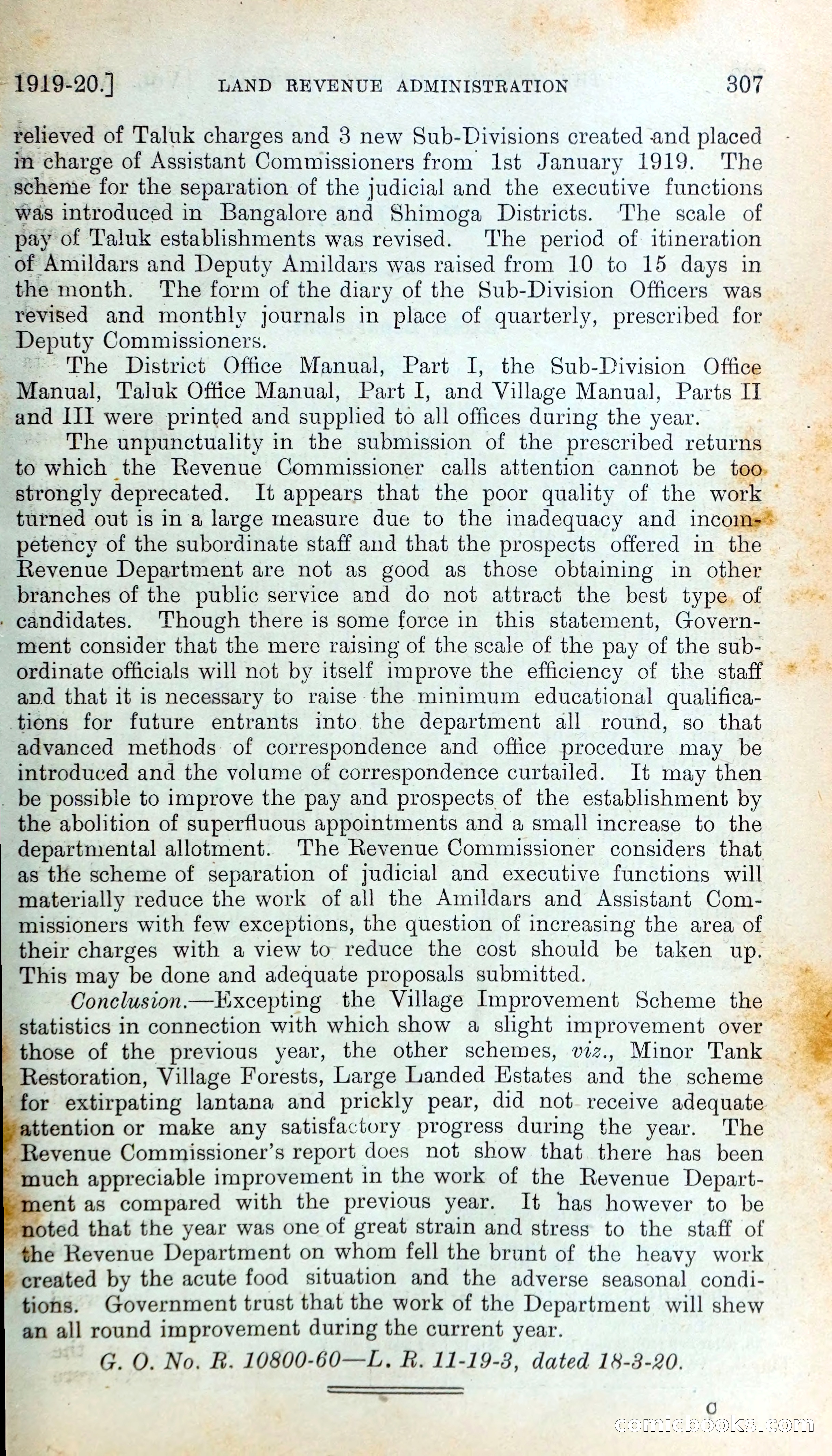 Mysore Blue Book Journal, Vol. IV — page 316 of 395
