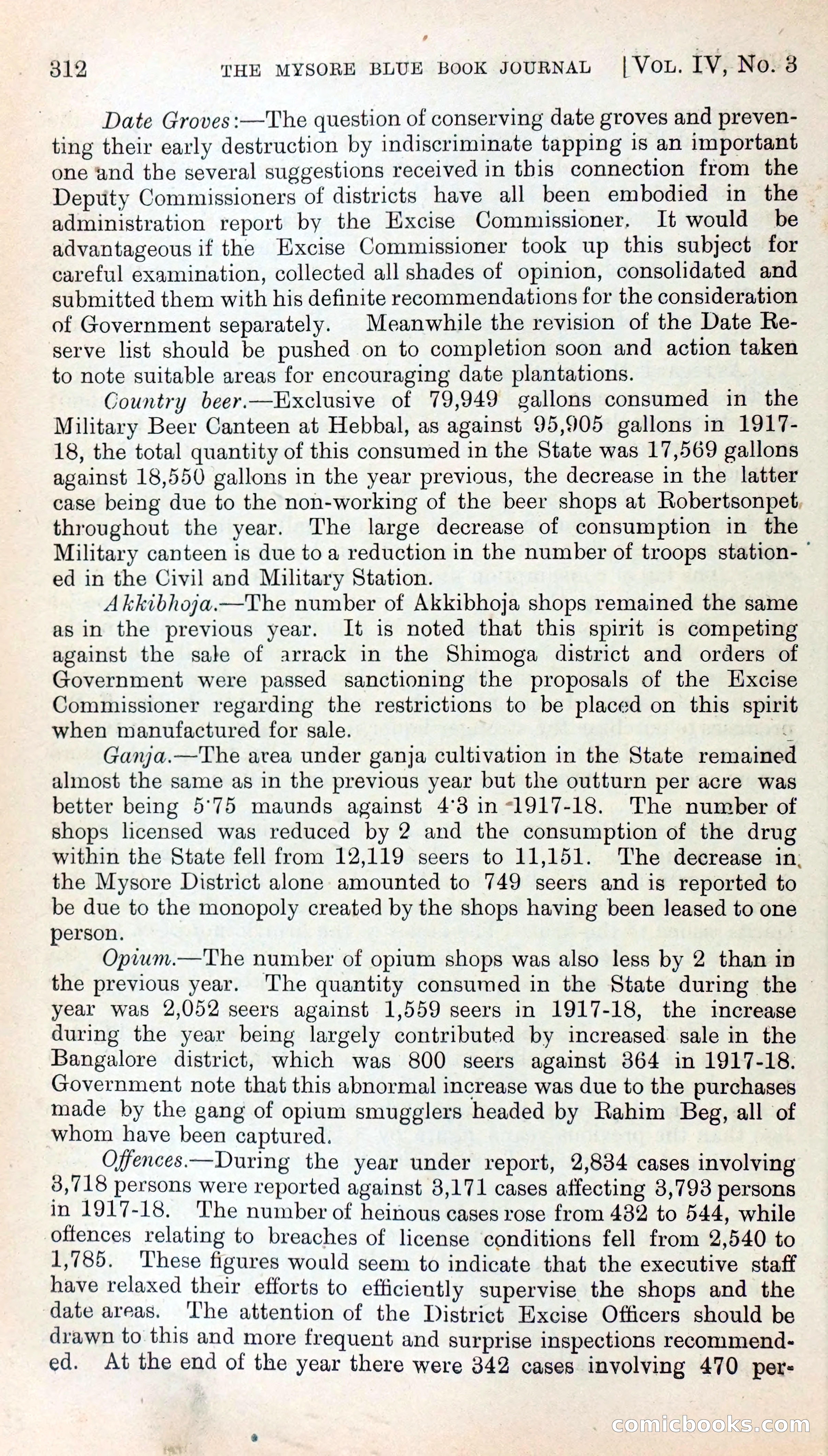 Mysore Blue Book Journal, Vol. IV — page 321 of 395