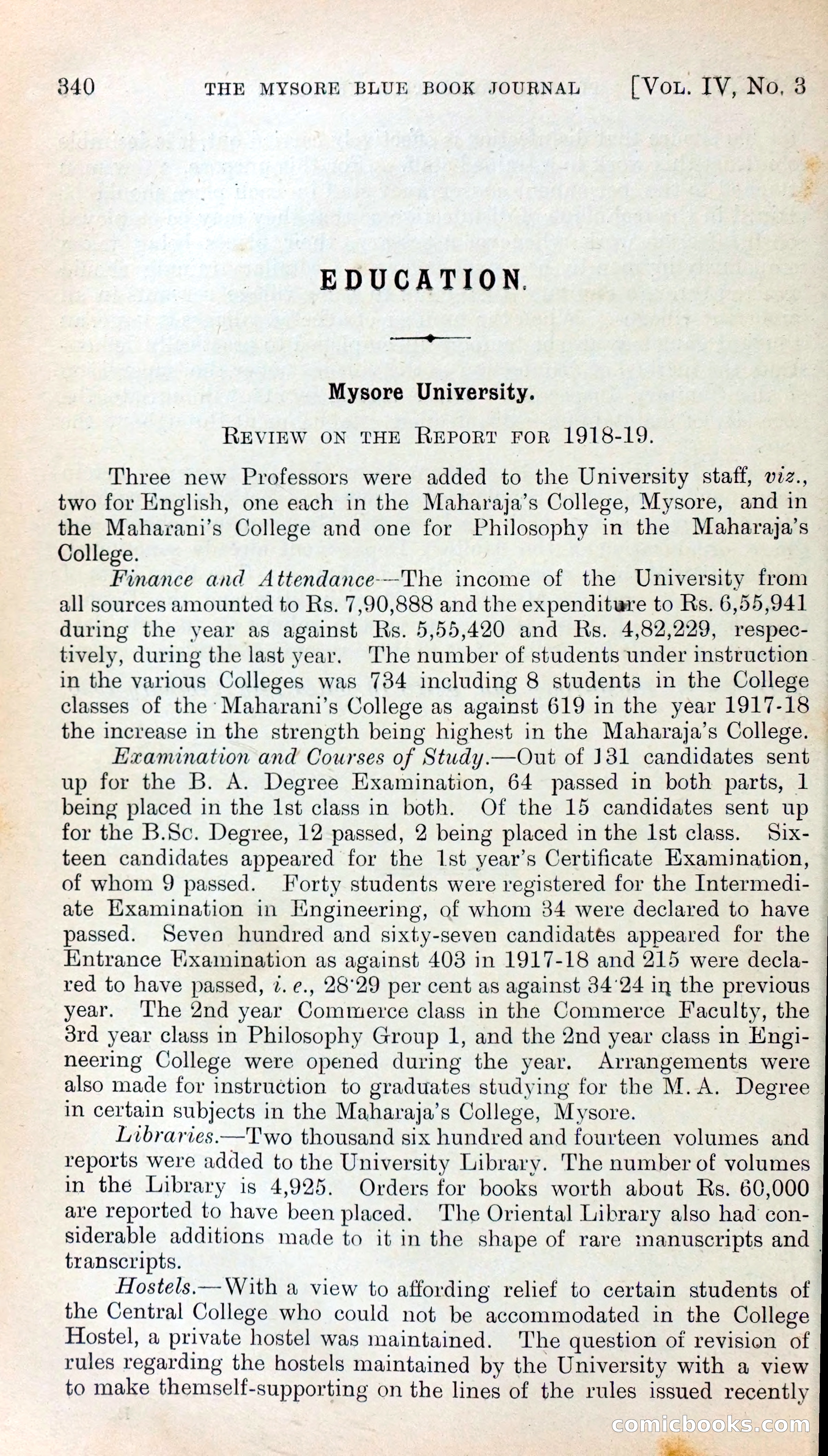 Mysore Blue Book Journal, Vol. IV — page 349 of 395
