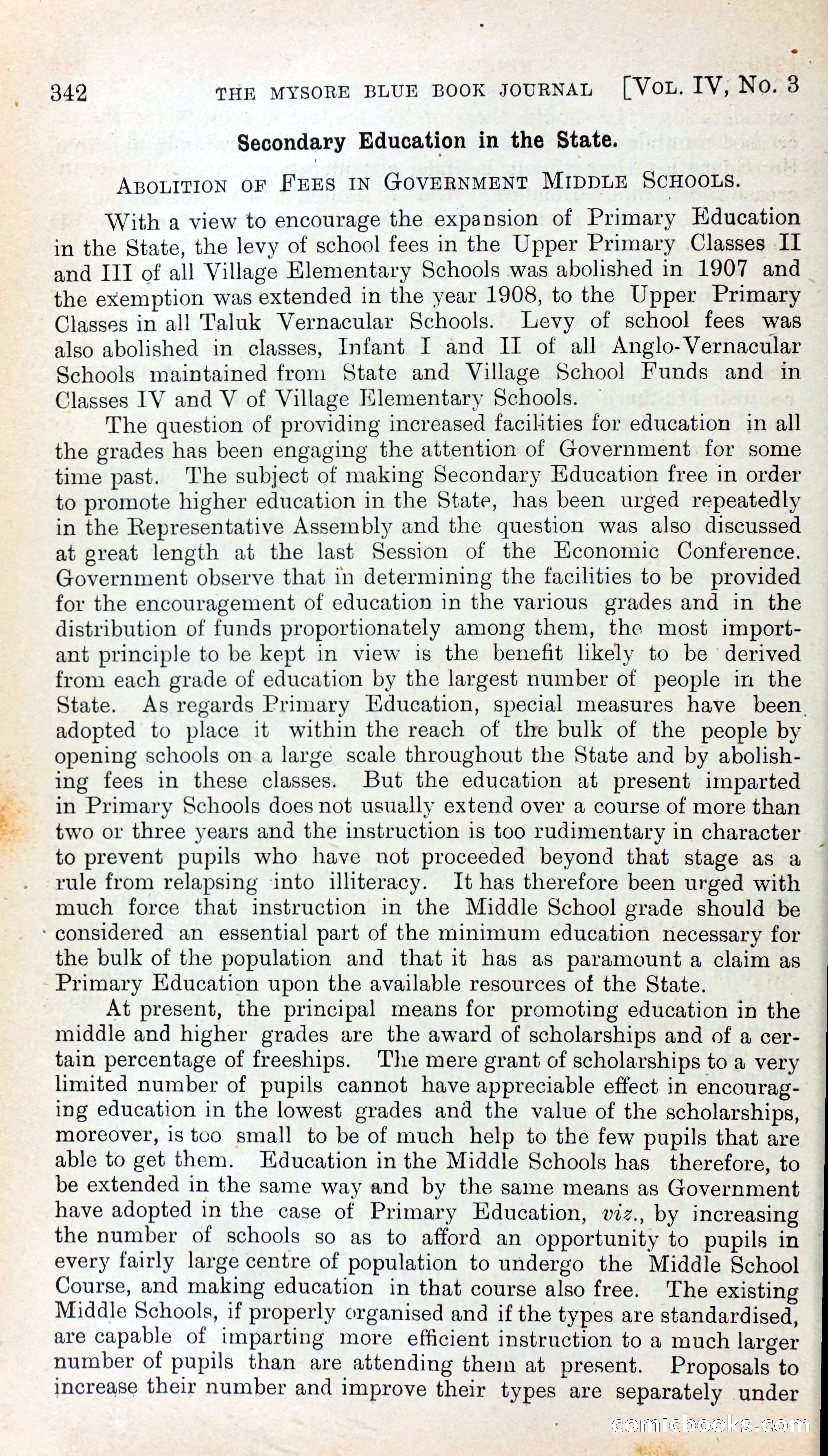 Mysore Blue Book Journal, Vol. IV — page 351 of 395