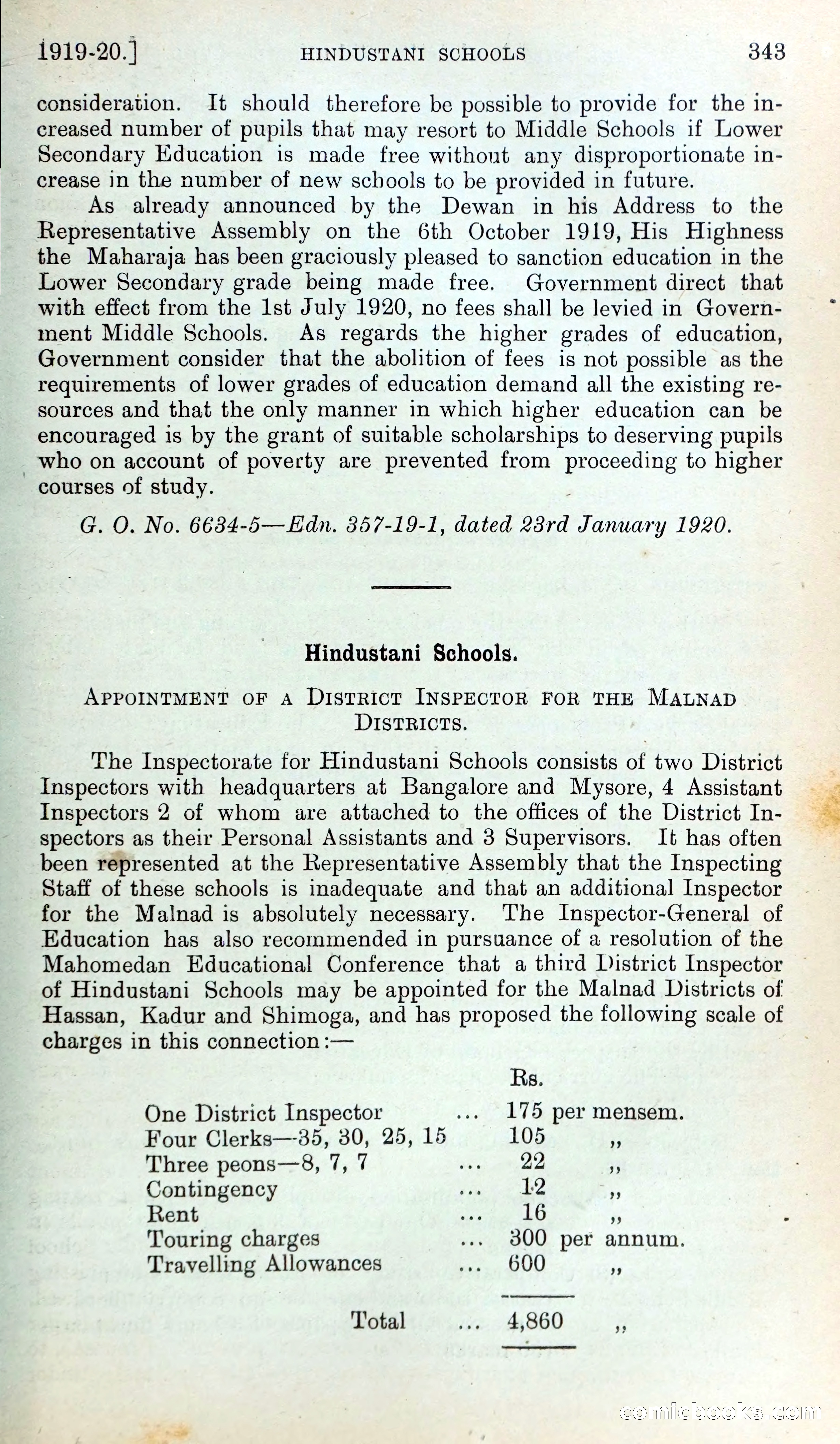 Mysore Blue Book Journal, Vol. IV — page 352 of 395