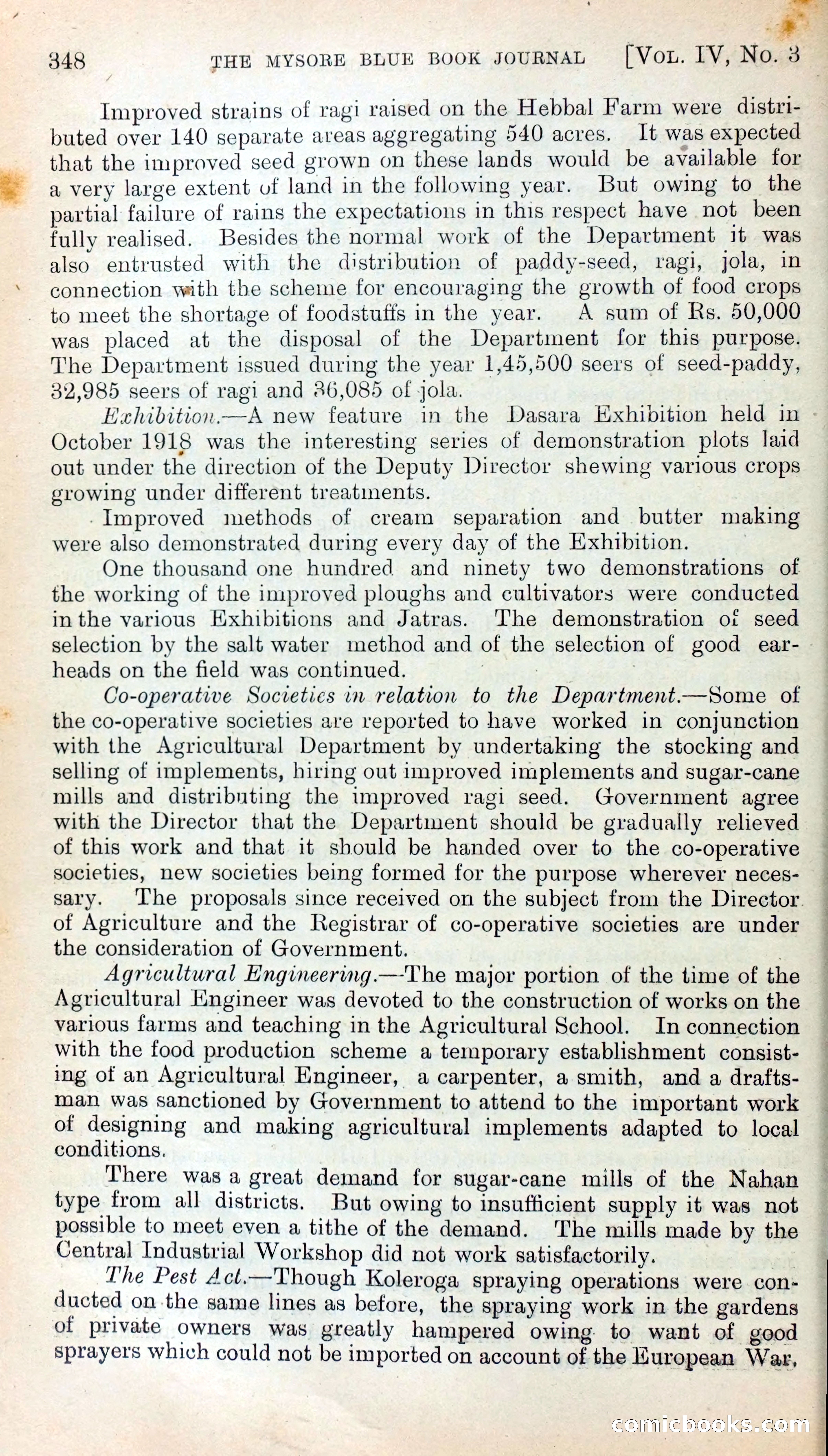 Mysore Blue Book Journal, Vol. IV — page 357 of 395