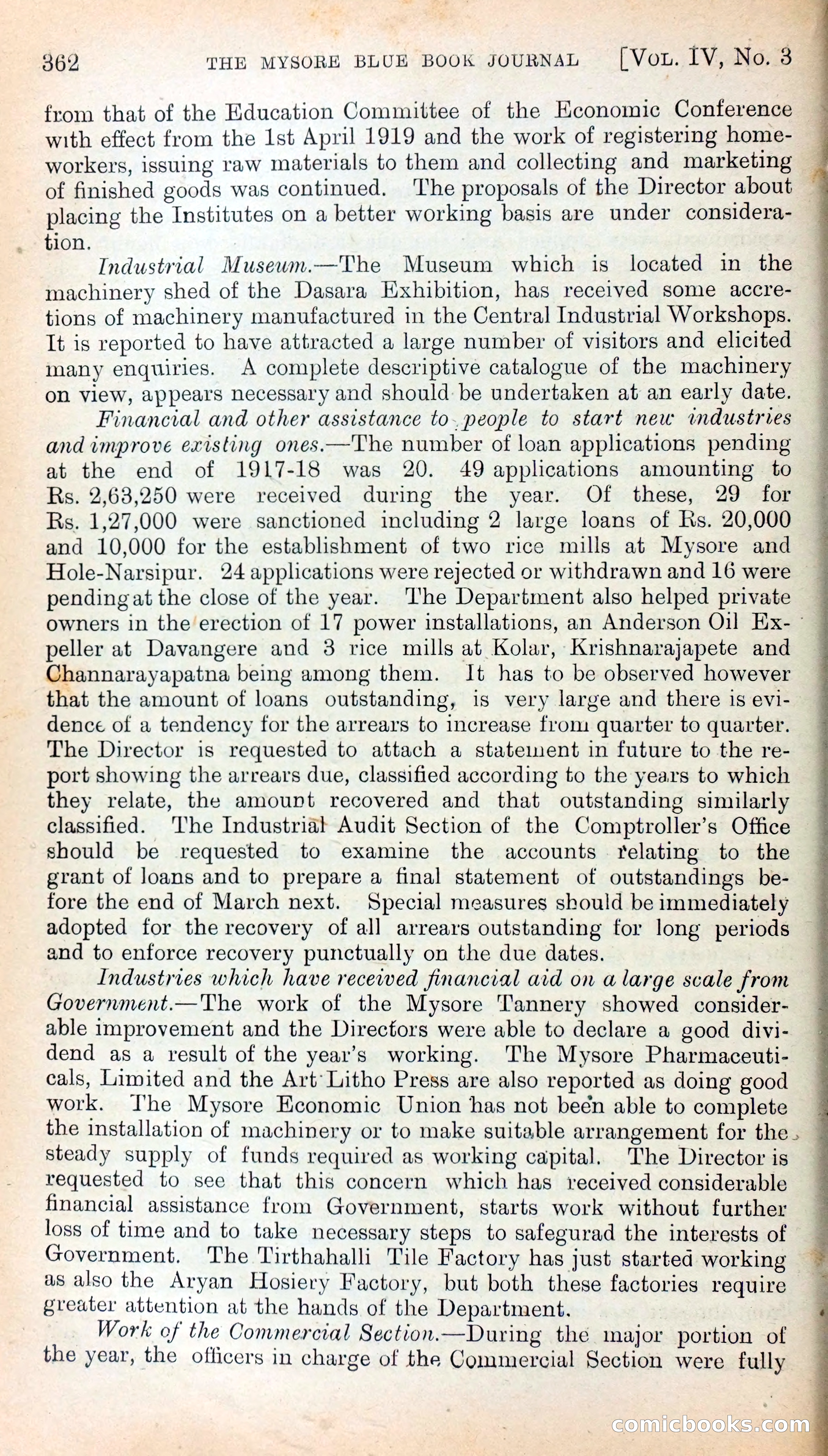 Mysore Blue Book Journal, Vol. IV — page 371 of 395