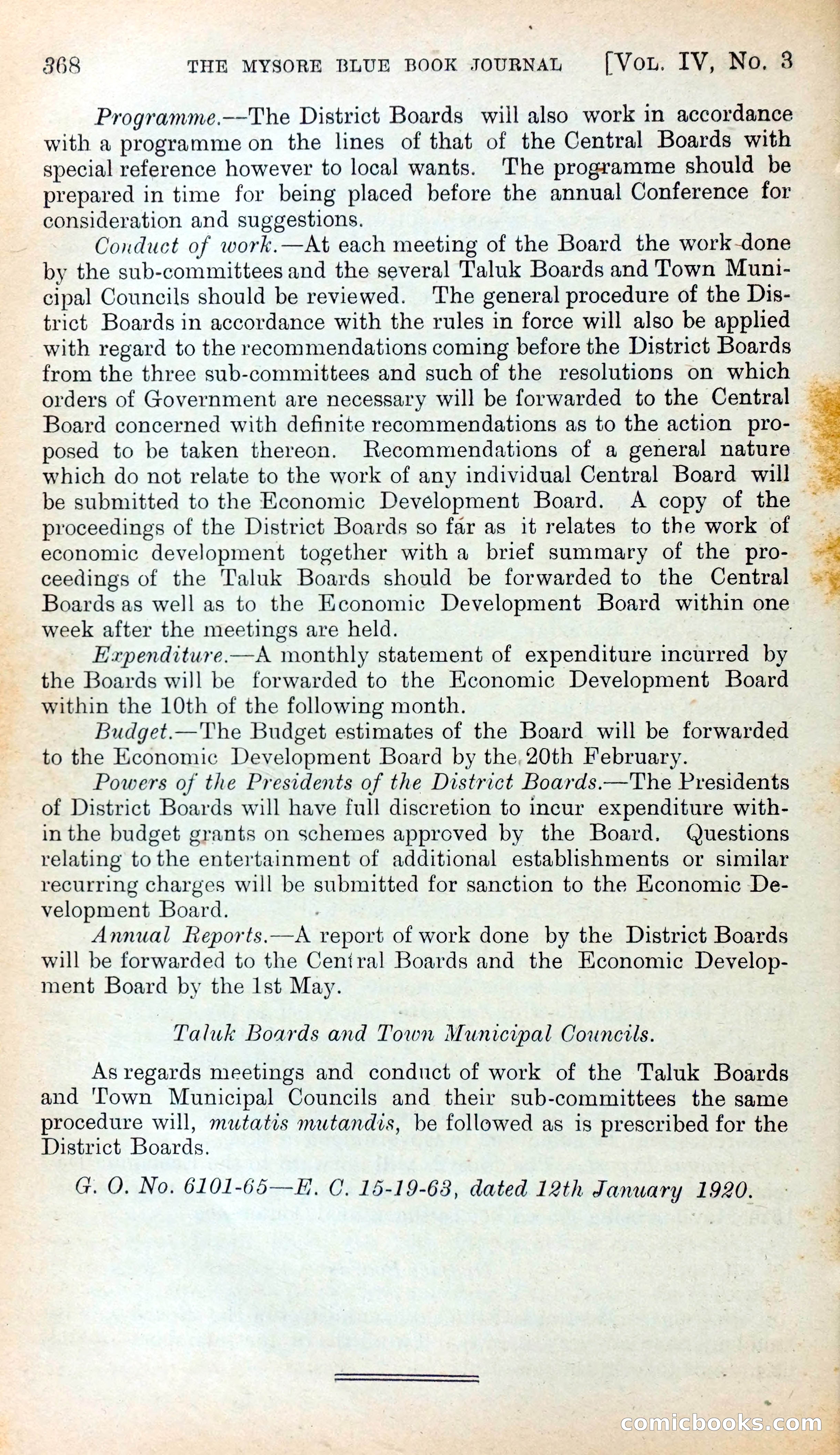 Mysore Blue Book Journal, Vol. IV — page 379 of 395