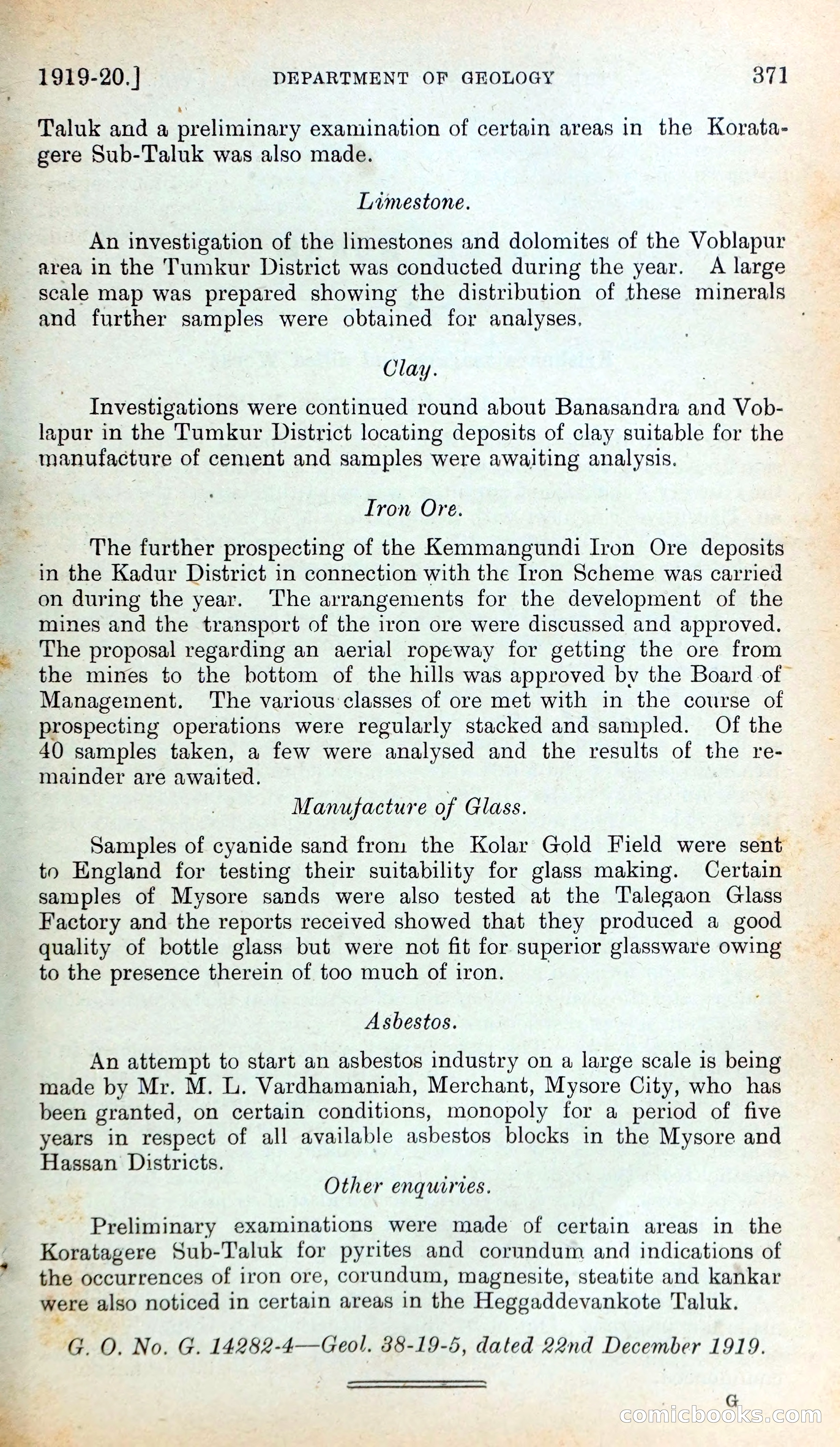 Mysore Blue Book Journal, Vol. IV — page 382 of 395