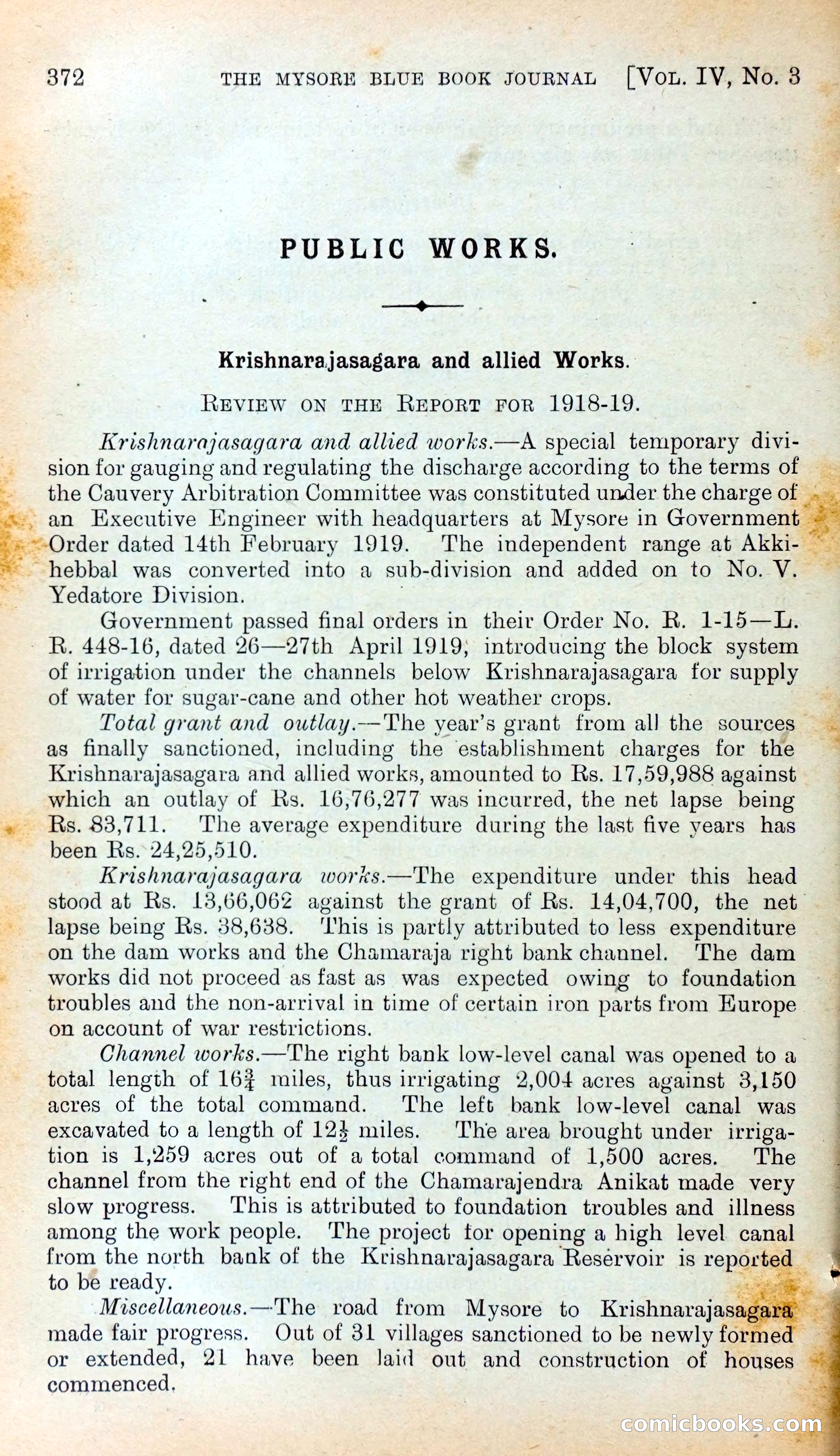 Mysore Blue Book Journal, Vol. IV — page 383 of 395