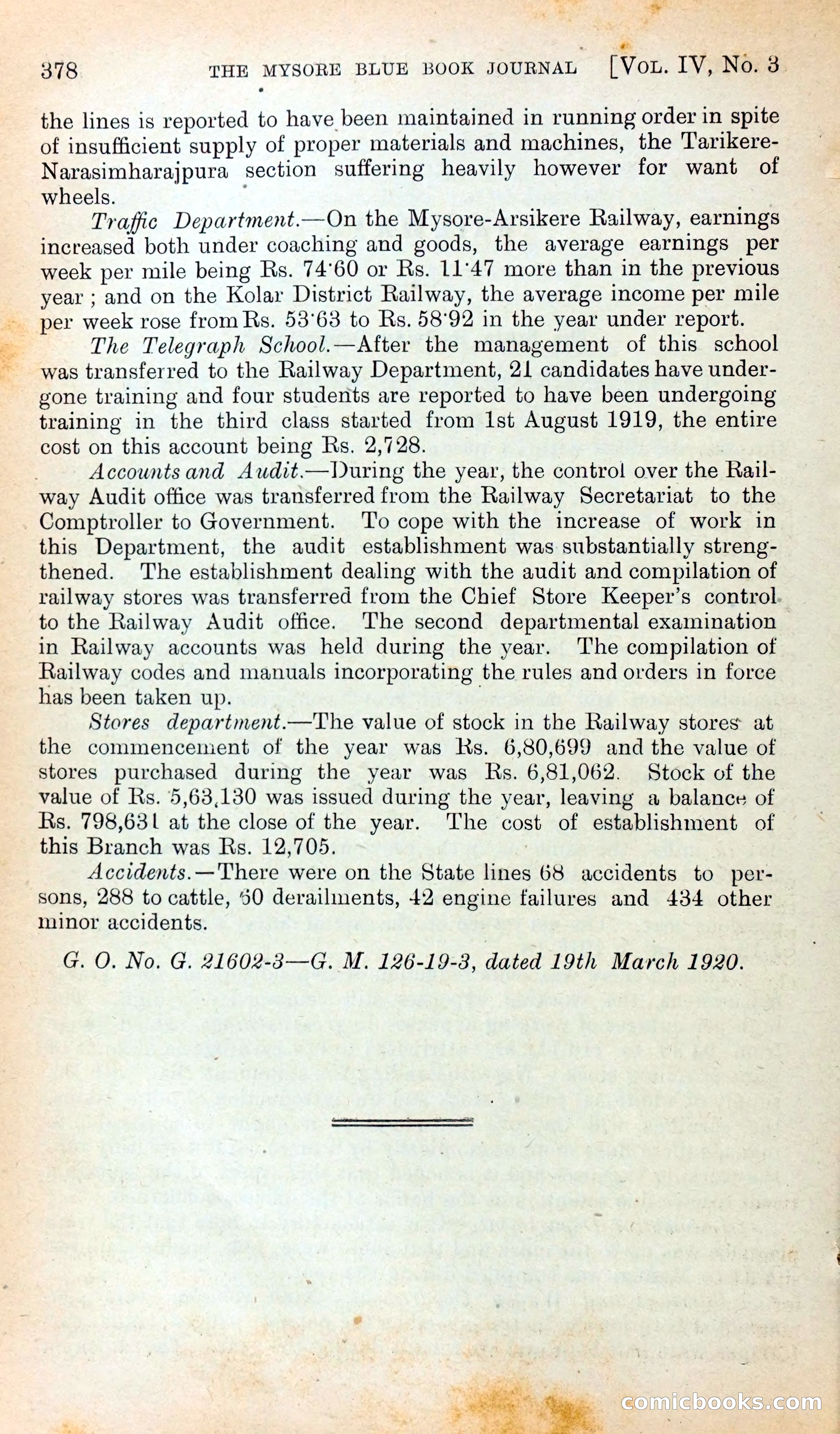Mysore Blue Book Journal, Vol. IV — page 389 of 395