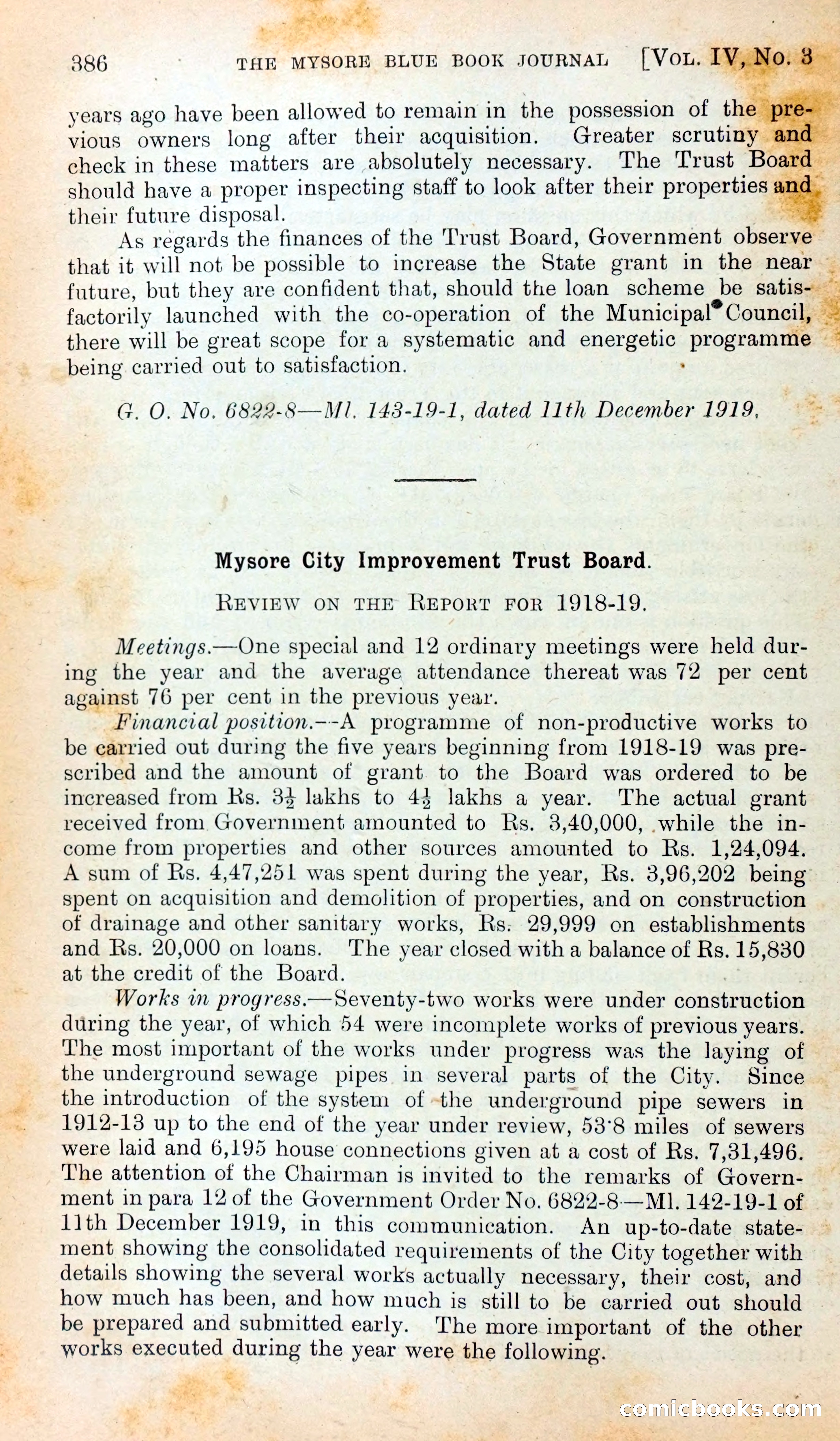 Mysore Blue Book Journal, Vol. IV — page 397 of 395