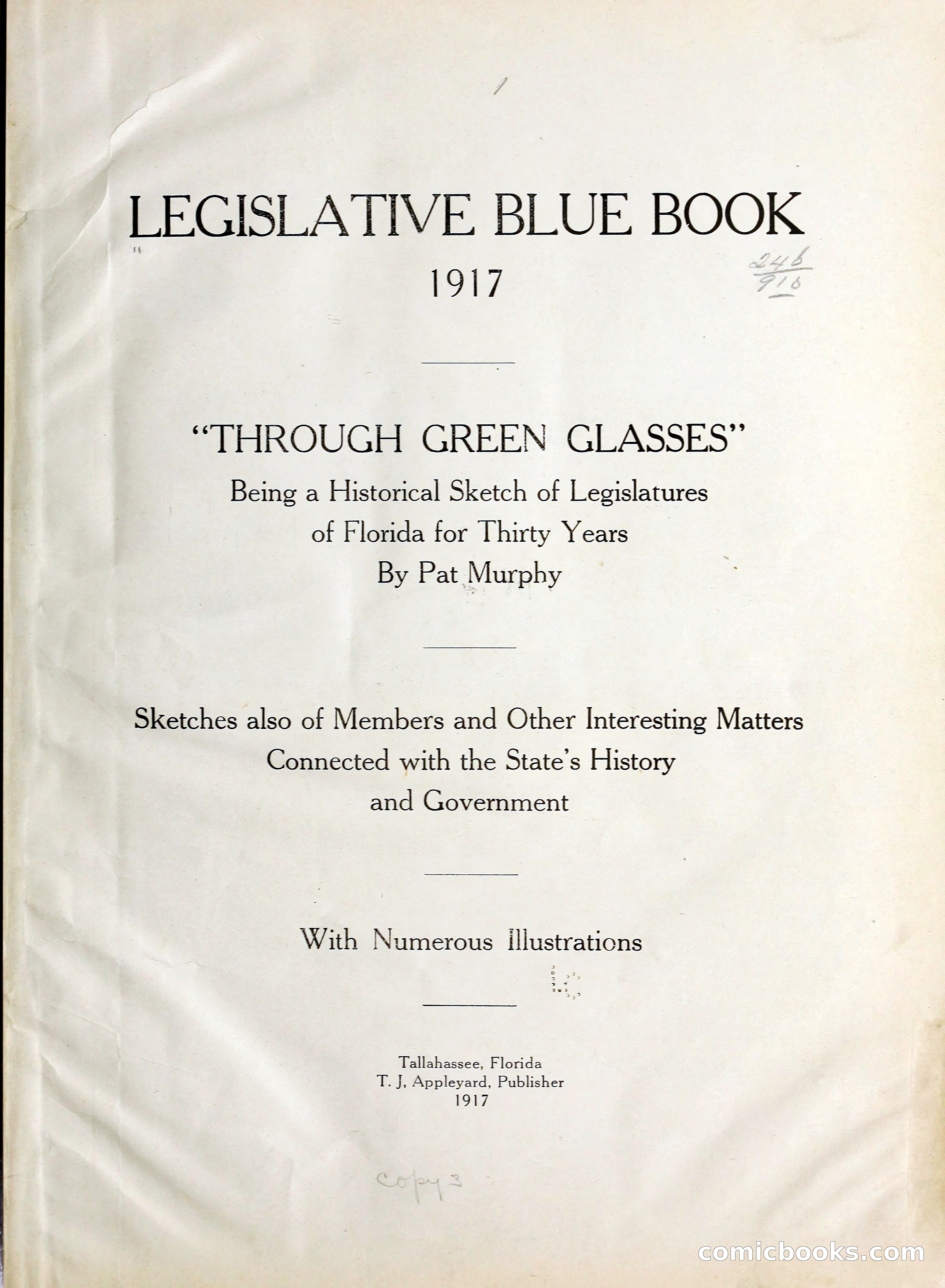 Legislative Blue Book, 1917 — page 10 of 148