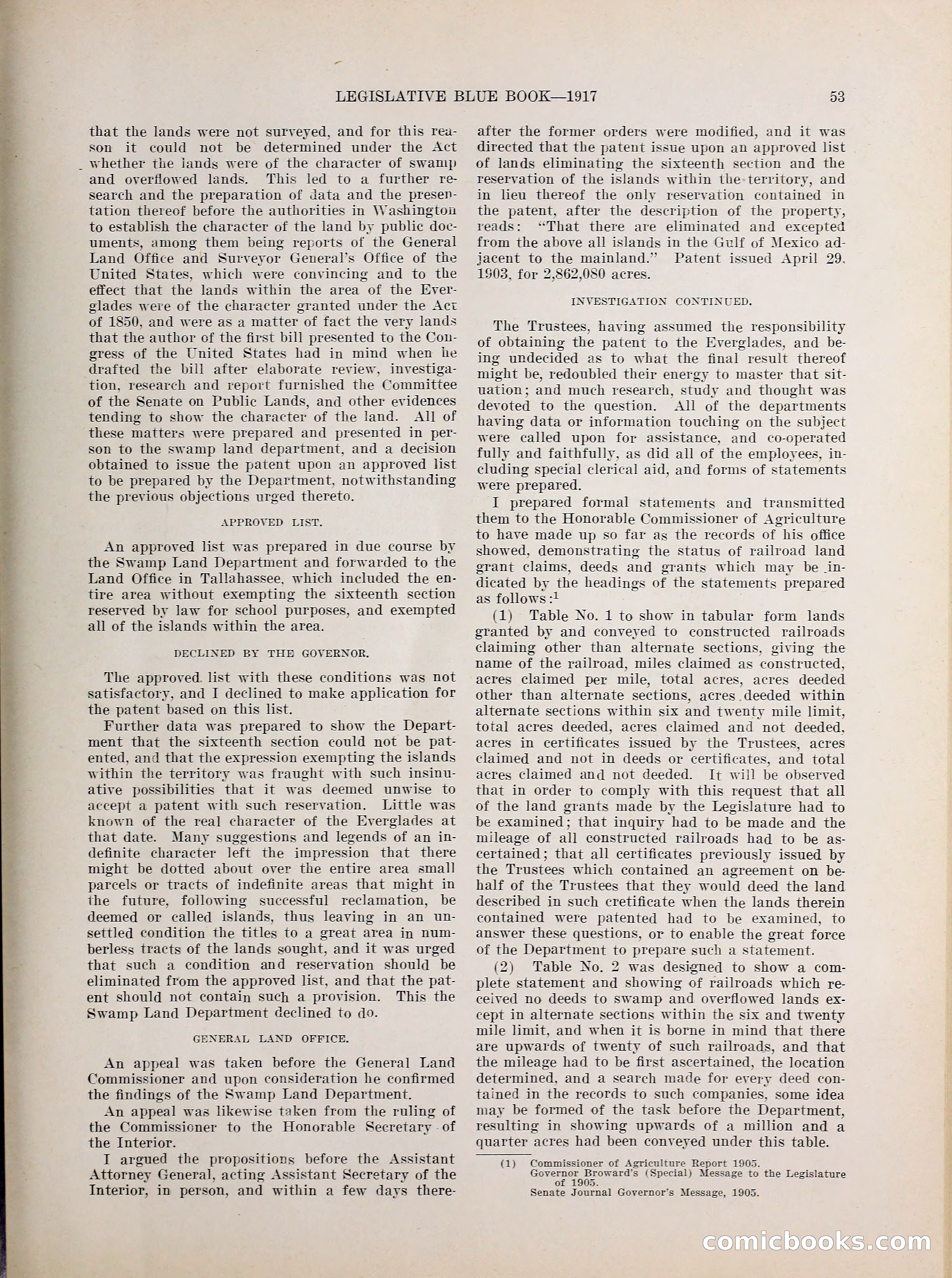 Legislative Blue Book, 1917 — page 62 of 148