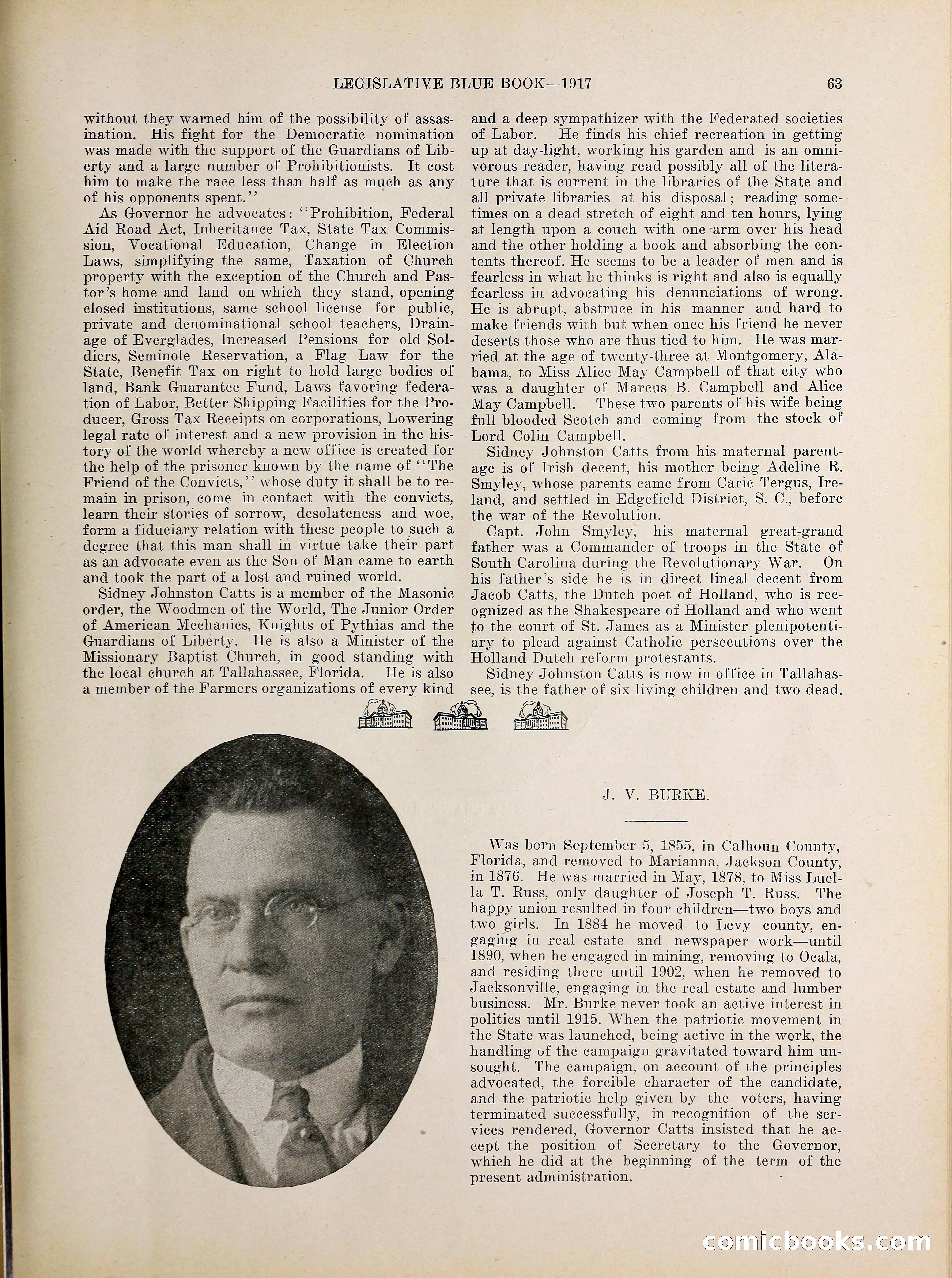 Legislative Blue Book, 1917 — page 72 of 148