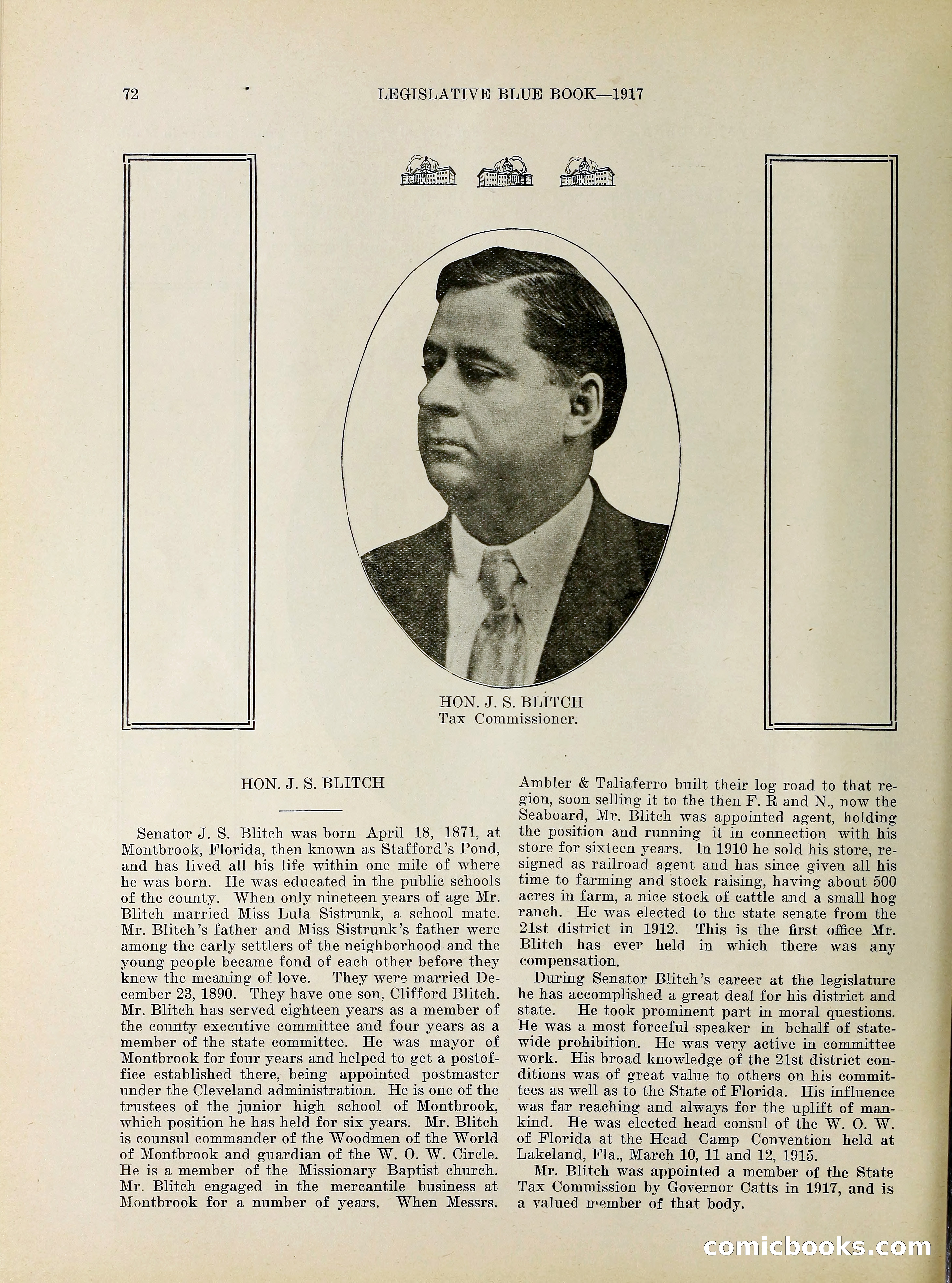 Legislative Blue Book, 1917 — page 81 of 148