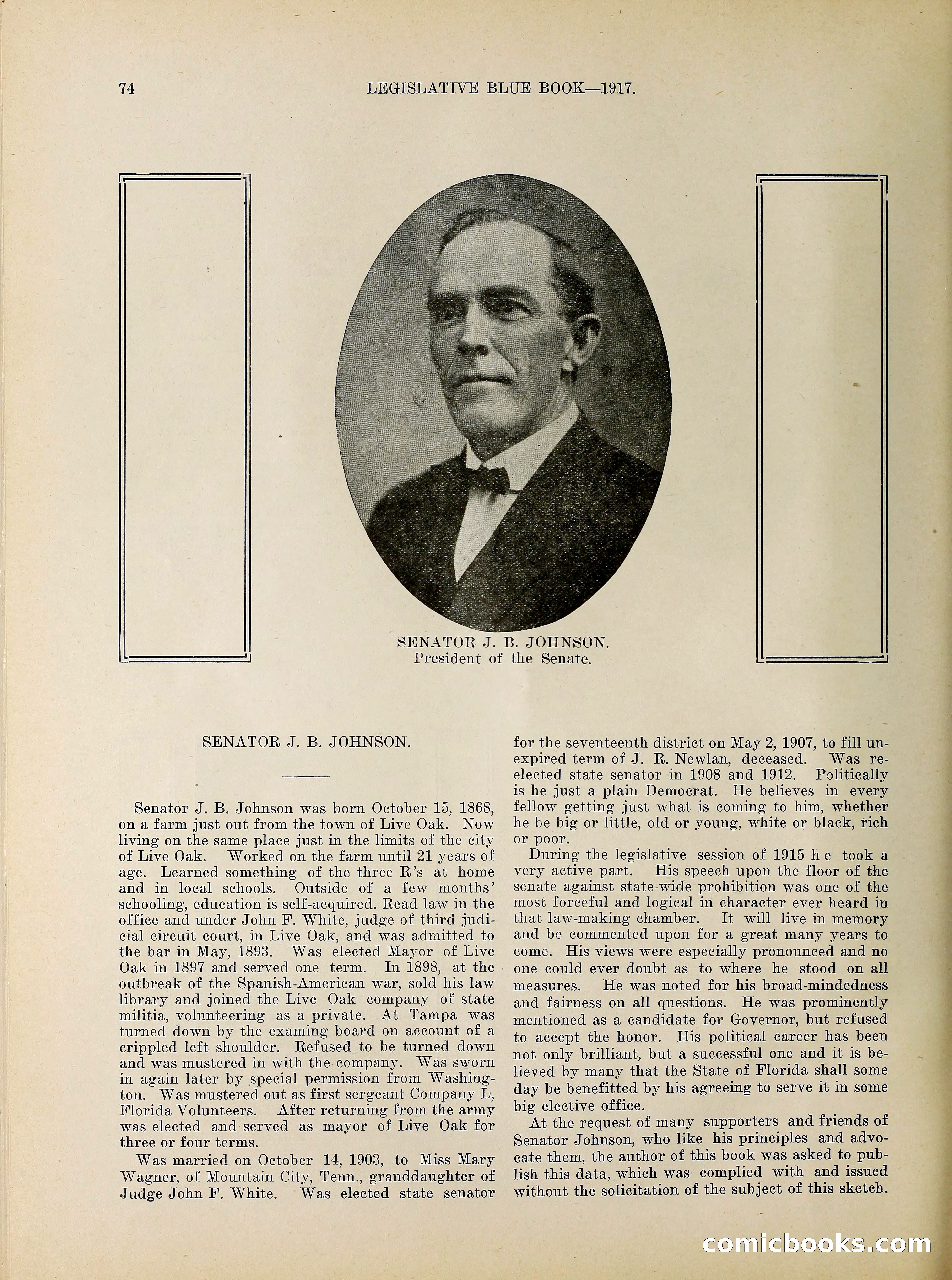Legislative Blue Book, 1917 — page 83 of 148