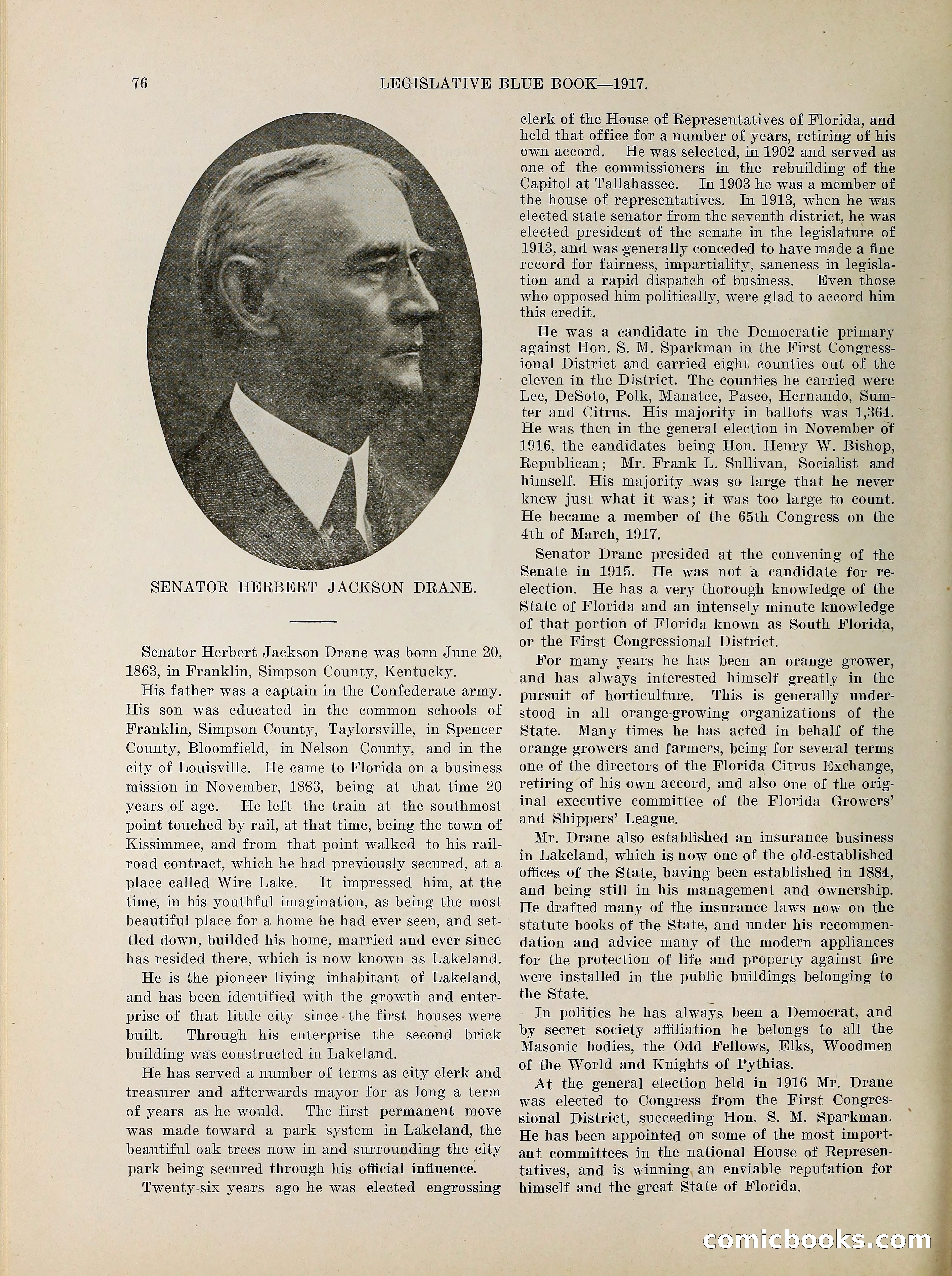 Legislative Blue Book, 1917 — page 85 of 148