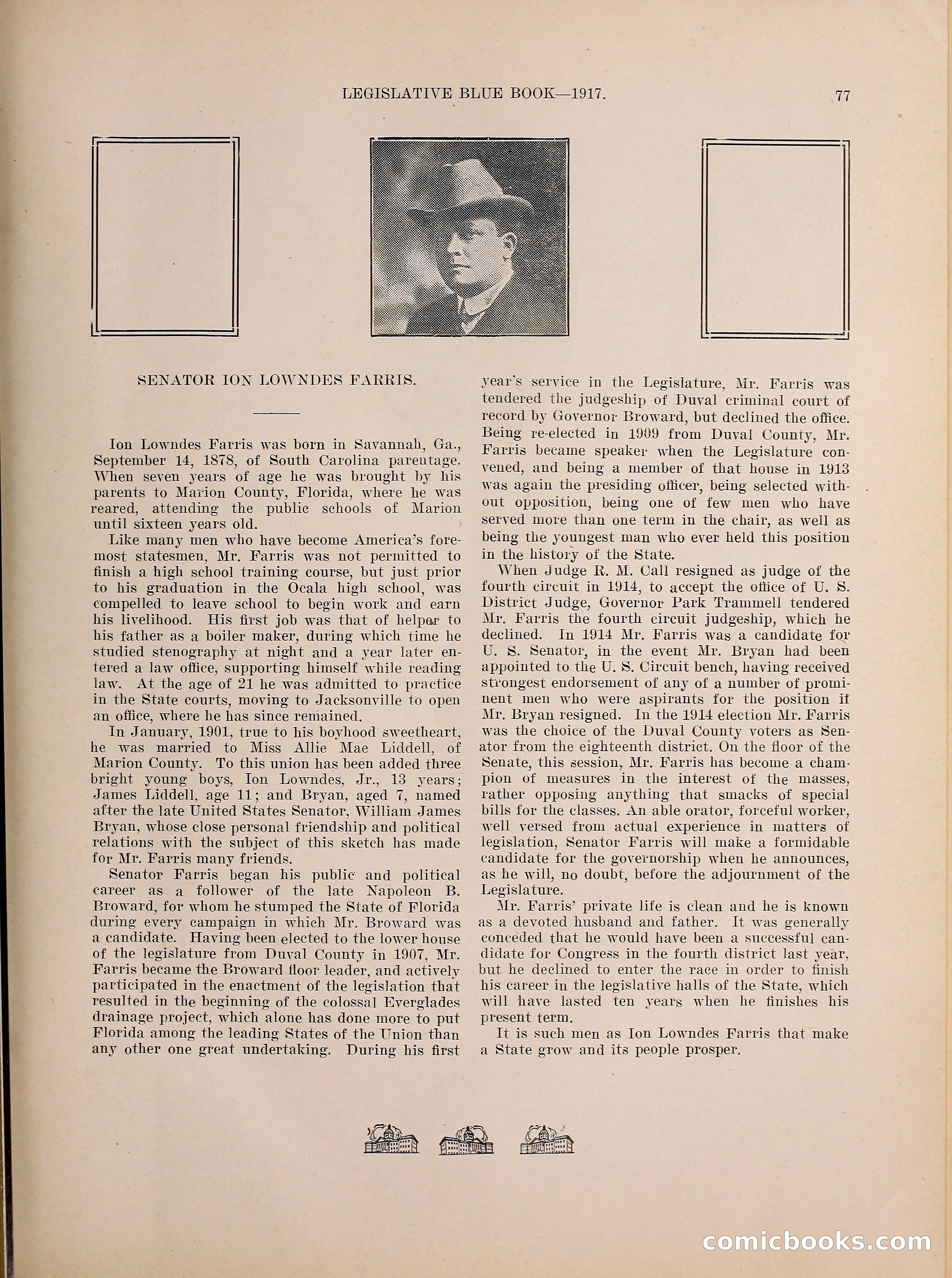 Legislative Blue Book, 1917 — page 86 of 148