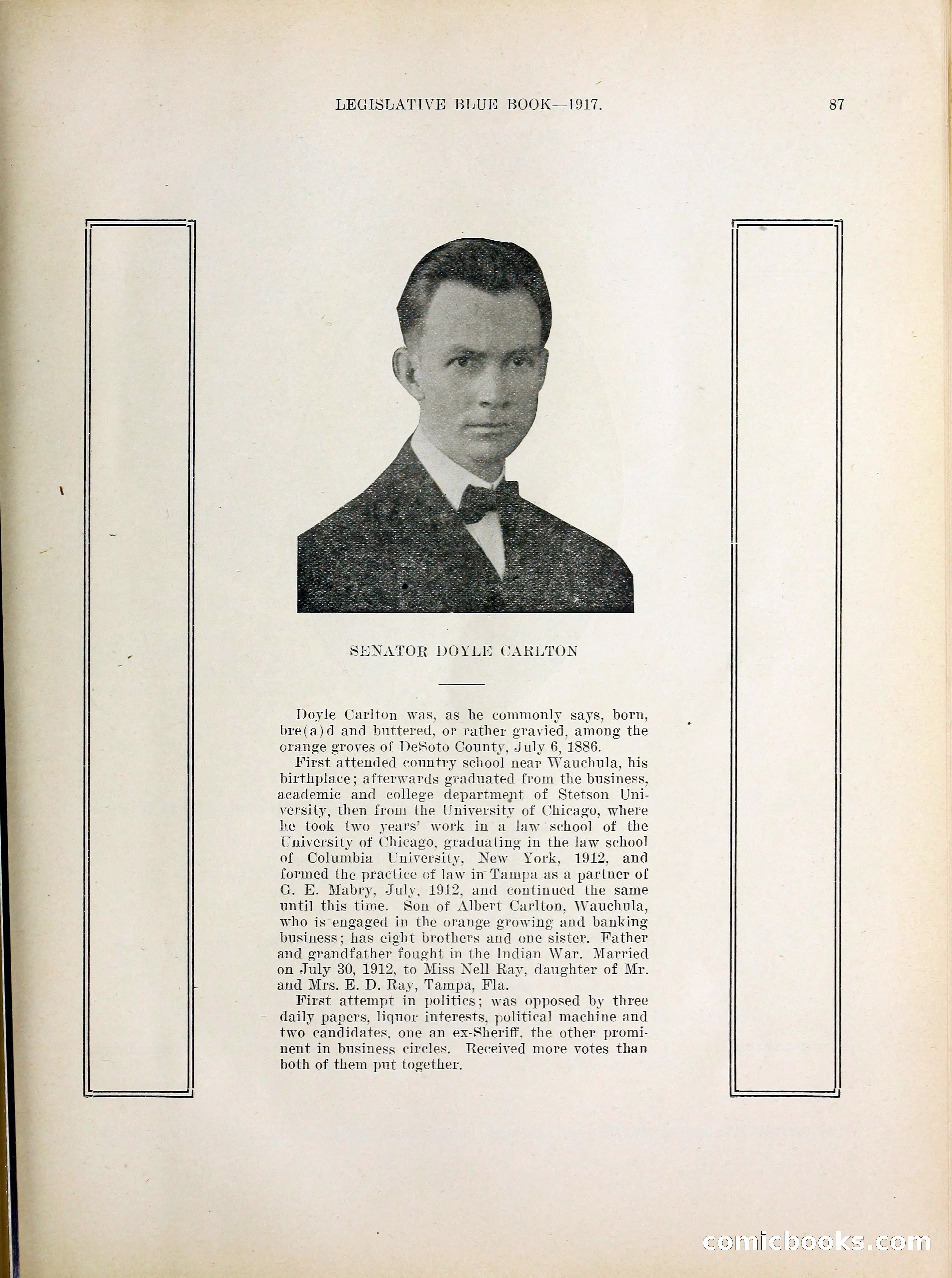 Legislative Blue Book, 1917 — page 96 of 148