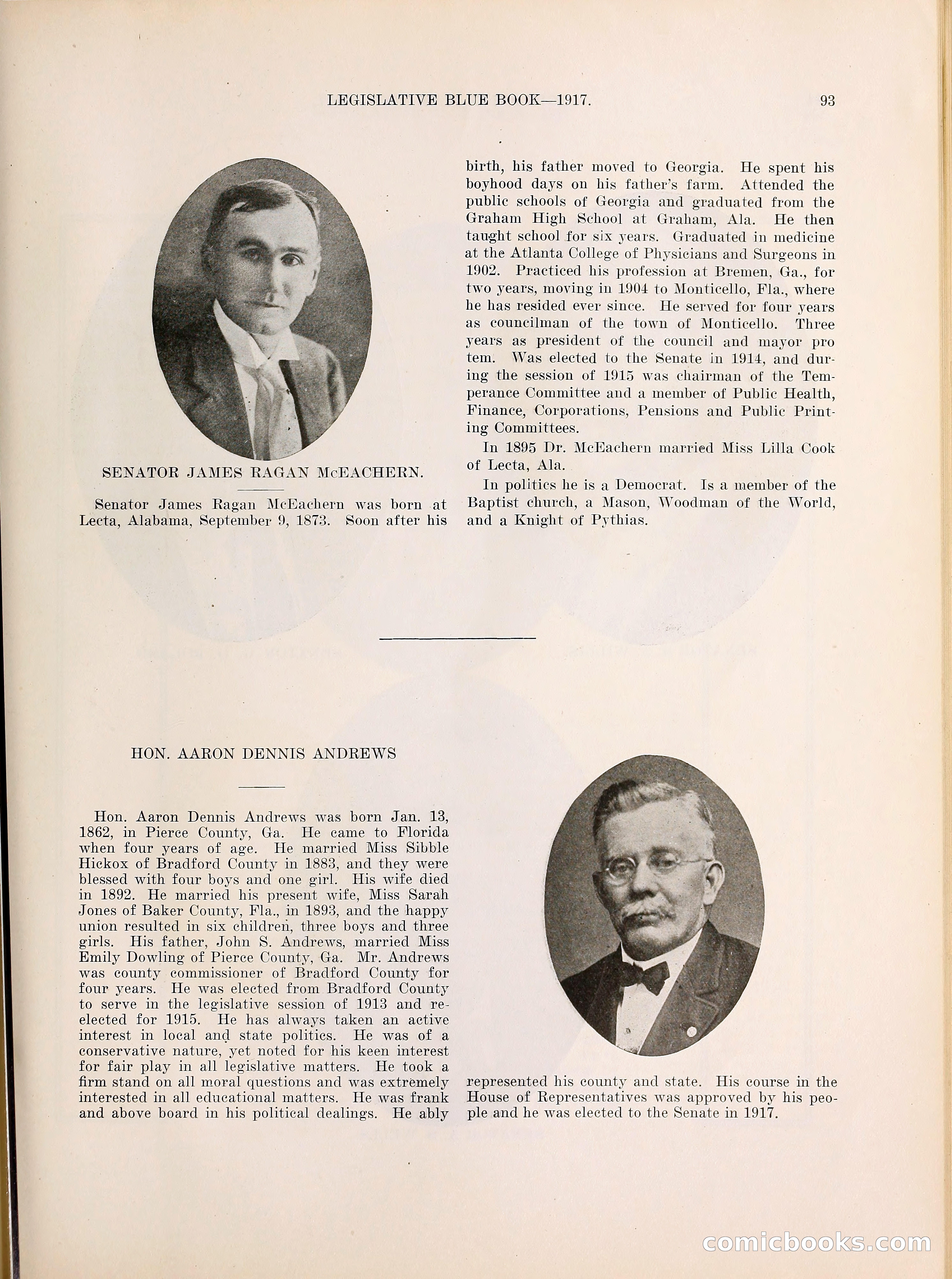 Legislative Blue Book, 1917 — page 102 of 148